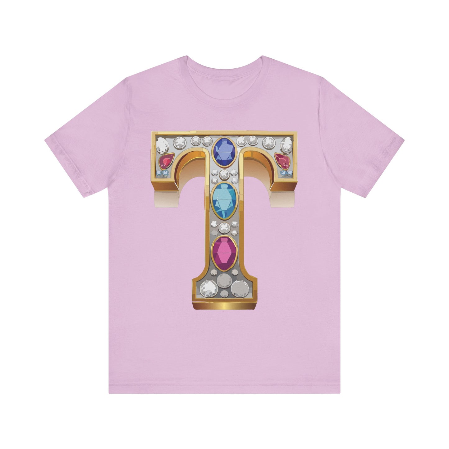 Letter Shirt, Shirt with Letters, Tee Shirt with Gold Letter, Shirt with Antique Letters