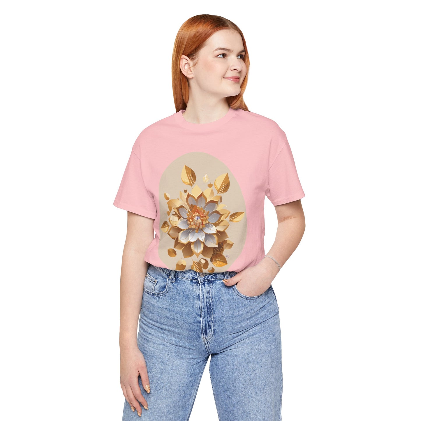 Floral Shirt, Flower Shirt, Tee Shirt with Antique Flower