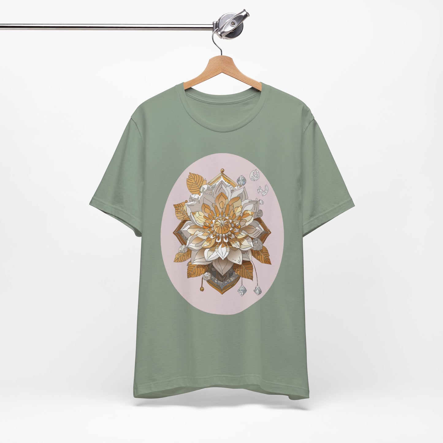 Floral Shirt, Flower Shirt, Tee Shirt with Antique Flower