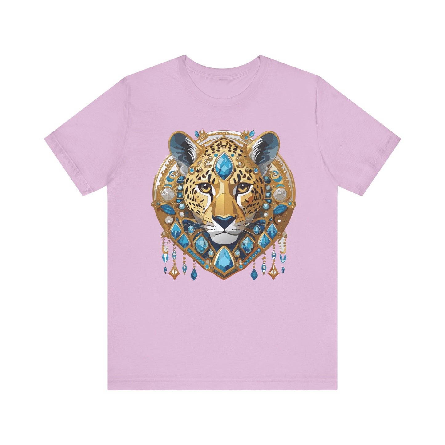 Animal Shirt, Shirt with Animal, Tee Shirt with Gold Animal Medal, Shirt with Antique Animal Medallion