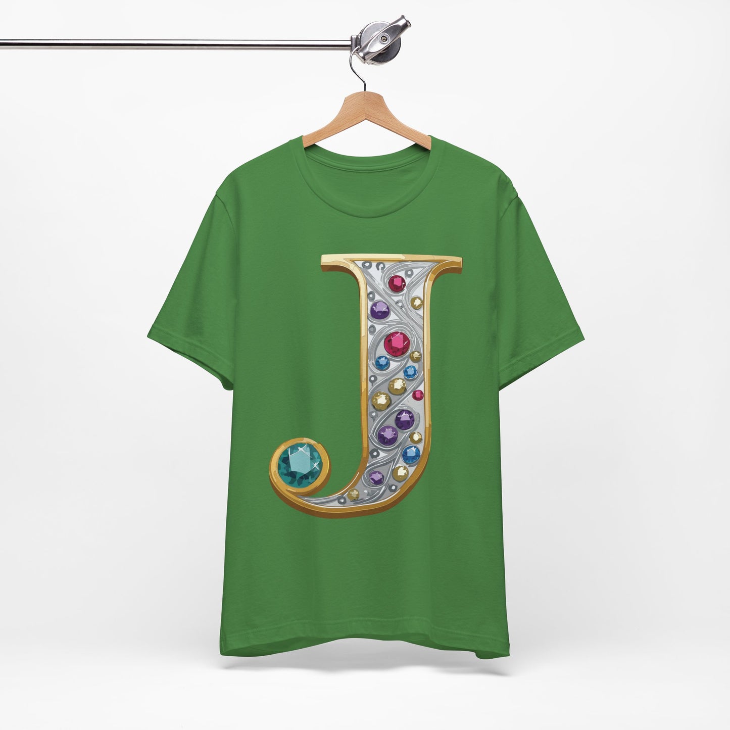 Letter Shirt, Shirt with Letters, Tee Shirt with Gold Letter, Shirt with Antique Letters