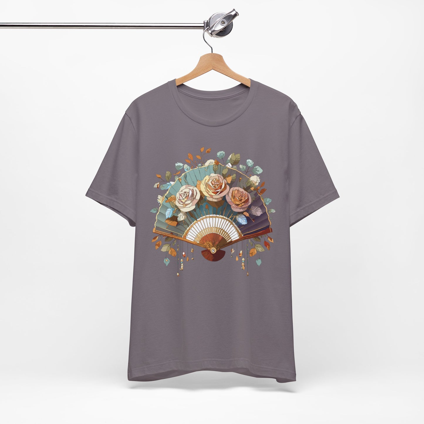 Fan shirt, Shirt with Fan, Tee Shirt with Gold Blower