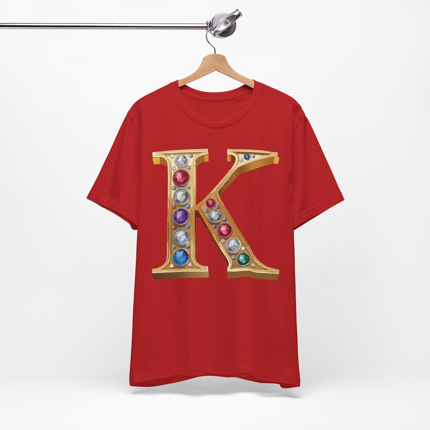 Letter Shirt, Shirt with Letters, Tee Shirt with Gold Letter, Shirt with Antique Letters