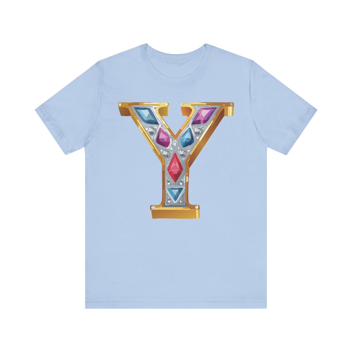 Letter Shirt, Shirt with Letters, Tee Shirt with Gold Letter, Shirt with Antique Letters