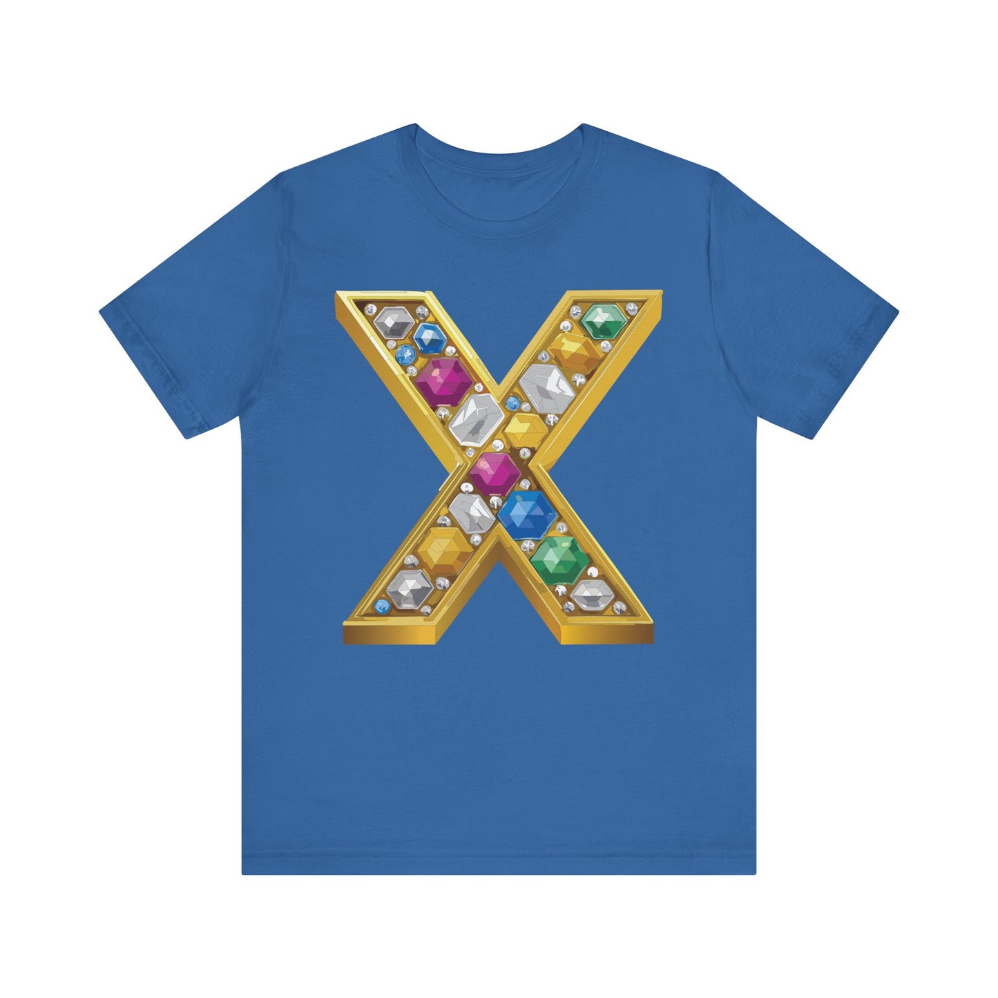 Letter Shirt, Shirt with Letters, Tee Shirt with Gold Letter, Shirt with Antique Letters