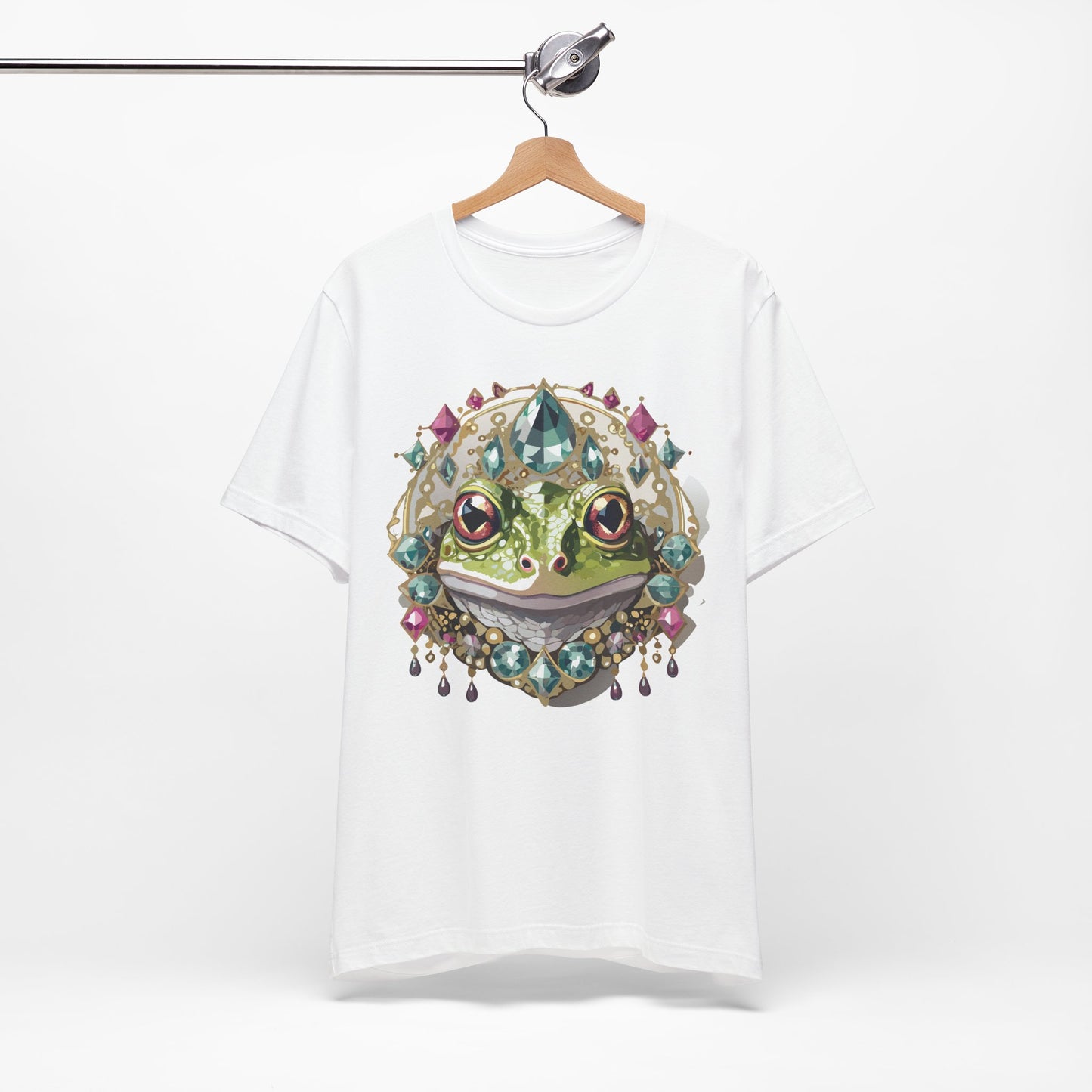 Animal Shirt, Shirt with Animal, Tee Shirt with Gold Animal Medal, Shirt with Antique Animal Medallion