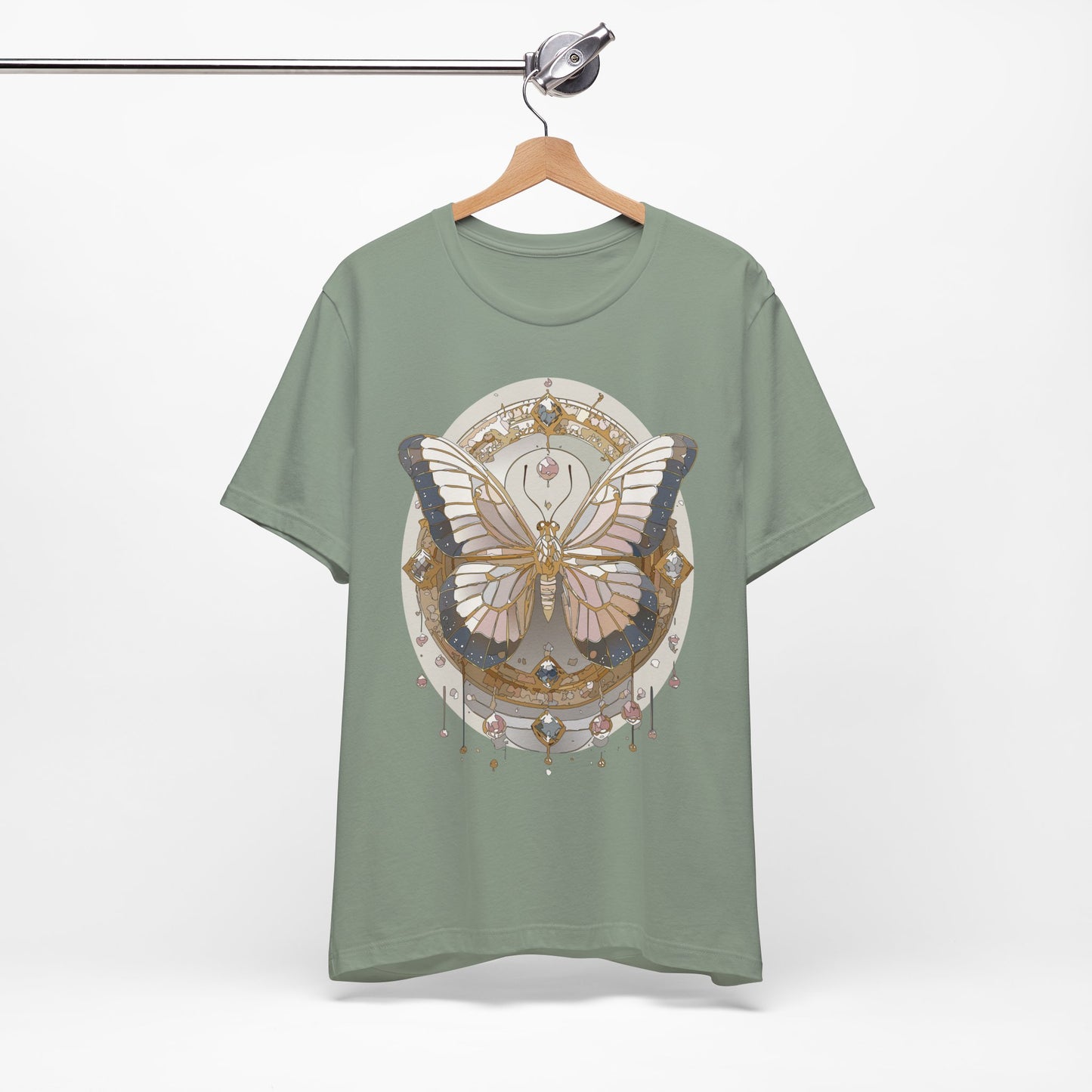 Butterfly Shirt, Shirt with Butterfly, Tee Shirt with Antique Butterfly
