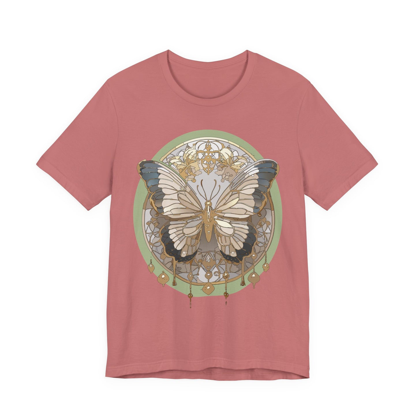Butterfly Shirt, Shirt with Butterfly, Tee Shirt with Antique Butterfly