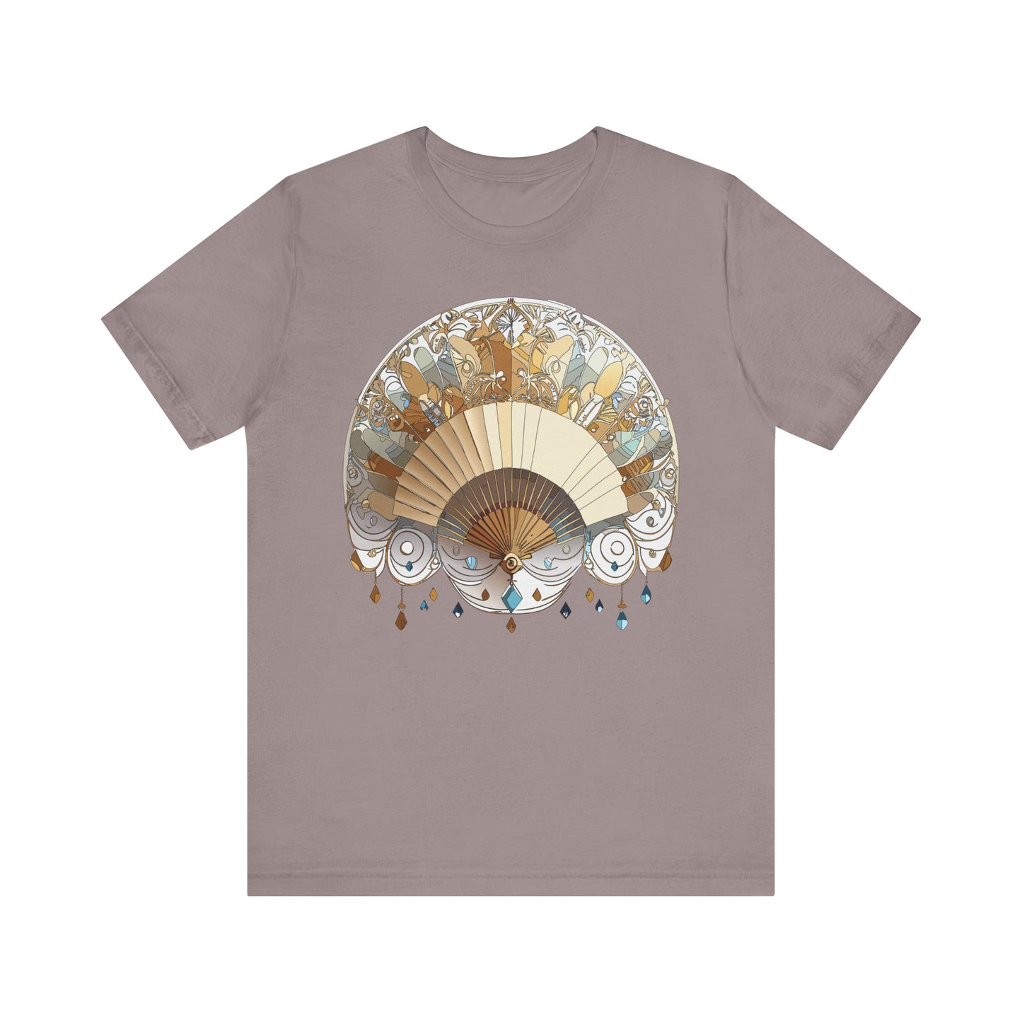 Fan shirt, Shirt with Fan, Tee Shirt with Gold Blower