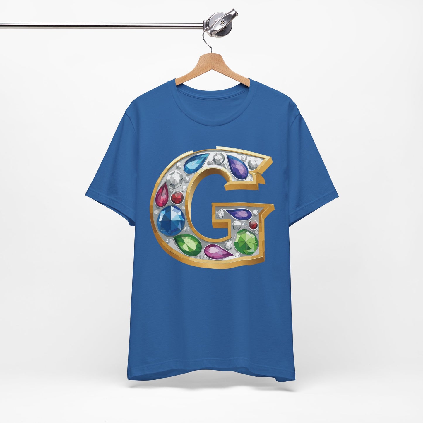 Letter Shirt, Shirt with Letters, Tee Shirt with Gold Letter, Shirt with Antique Letters