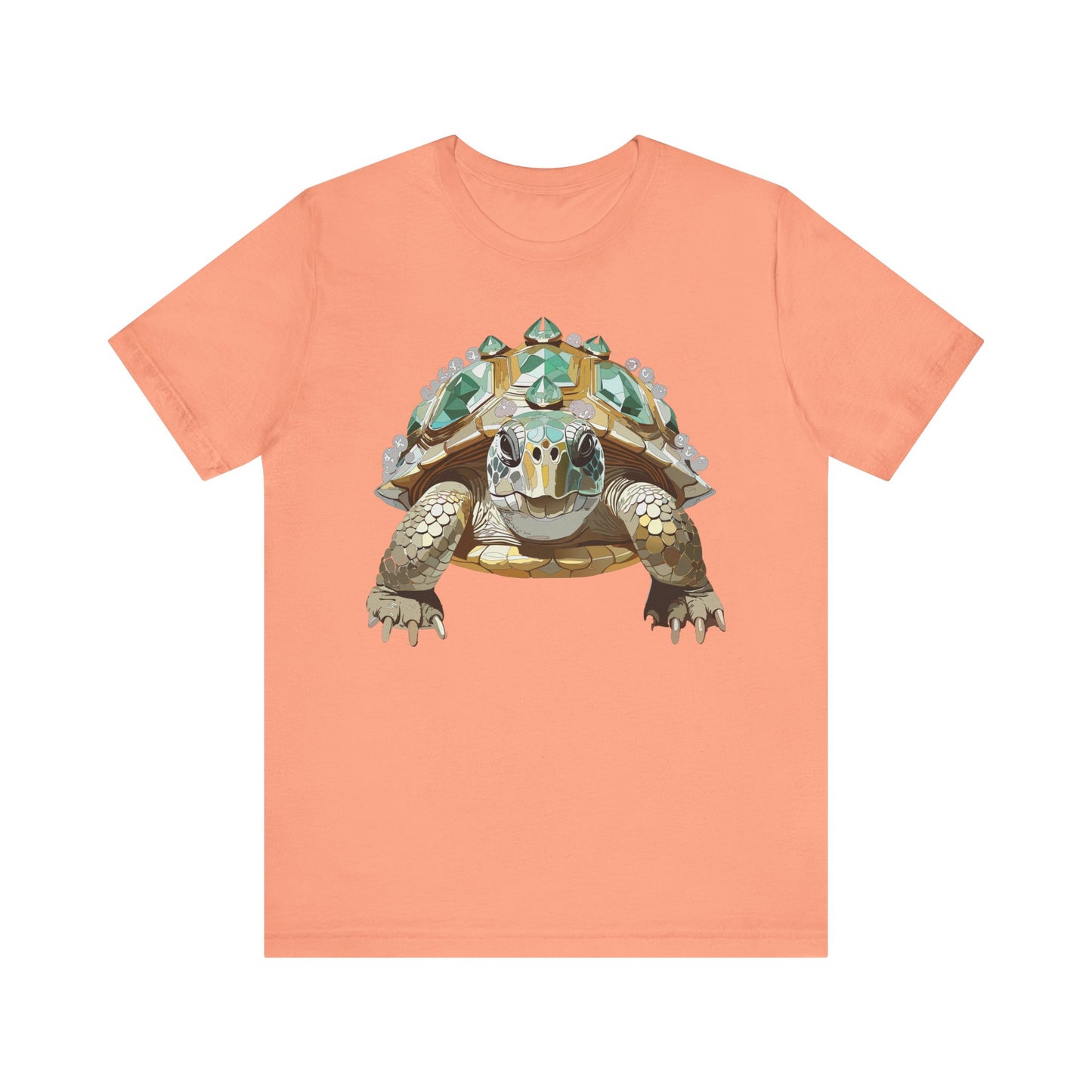 Animal Shirt, Shirt with Animal, Tee Shirt with Gold Animal Medal, Shirt with Antique Animal Medallion