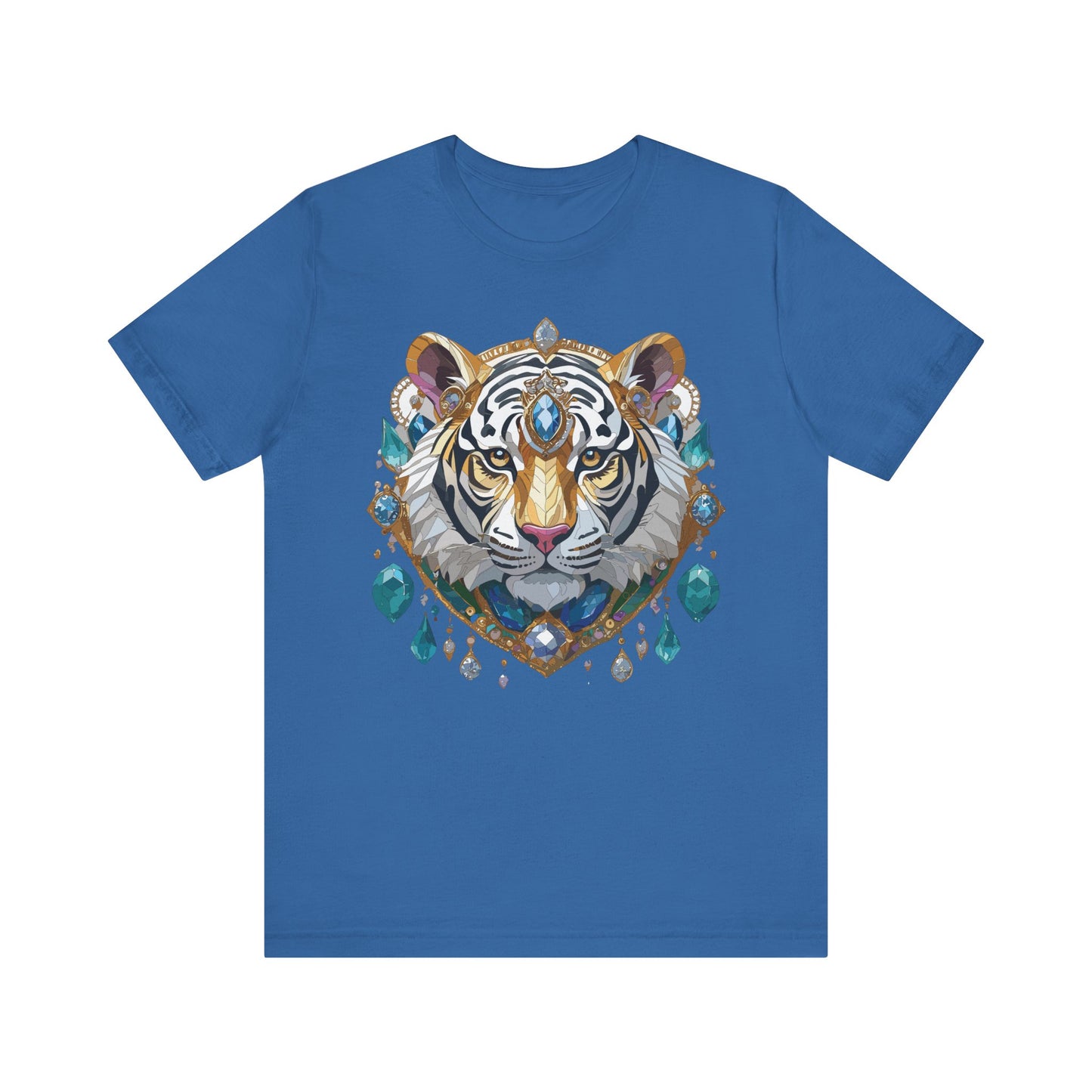 Animal Shirt, Shirt with Animal, Tee Shirt with Gold Animal Medal, Shirt with Antique Animal Medallion