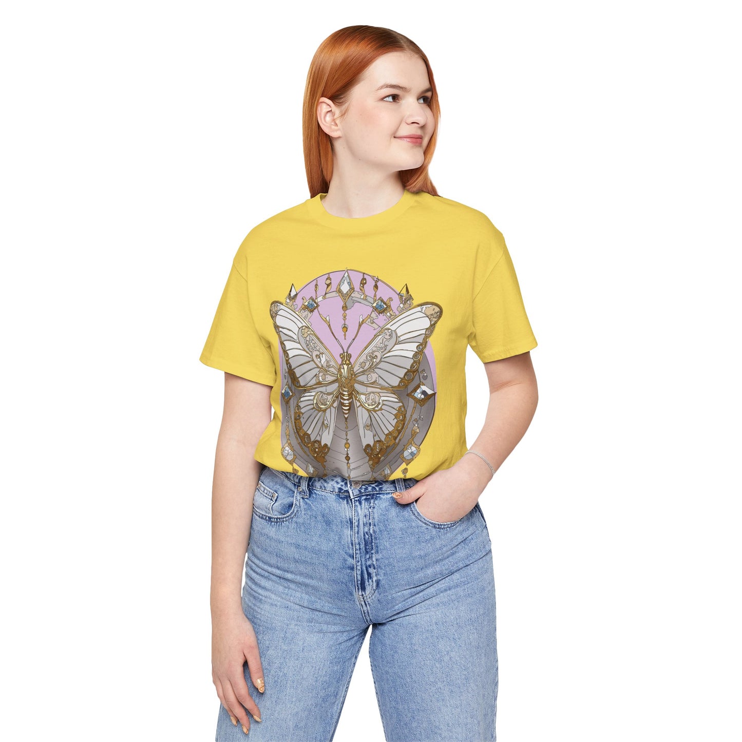 Butterfly Shirt, Shirt with Butterfly, Tee Shirt with Antique Butterfly