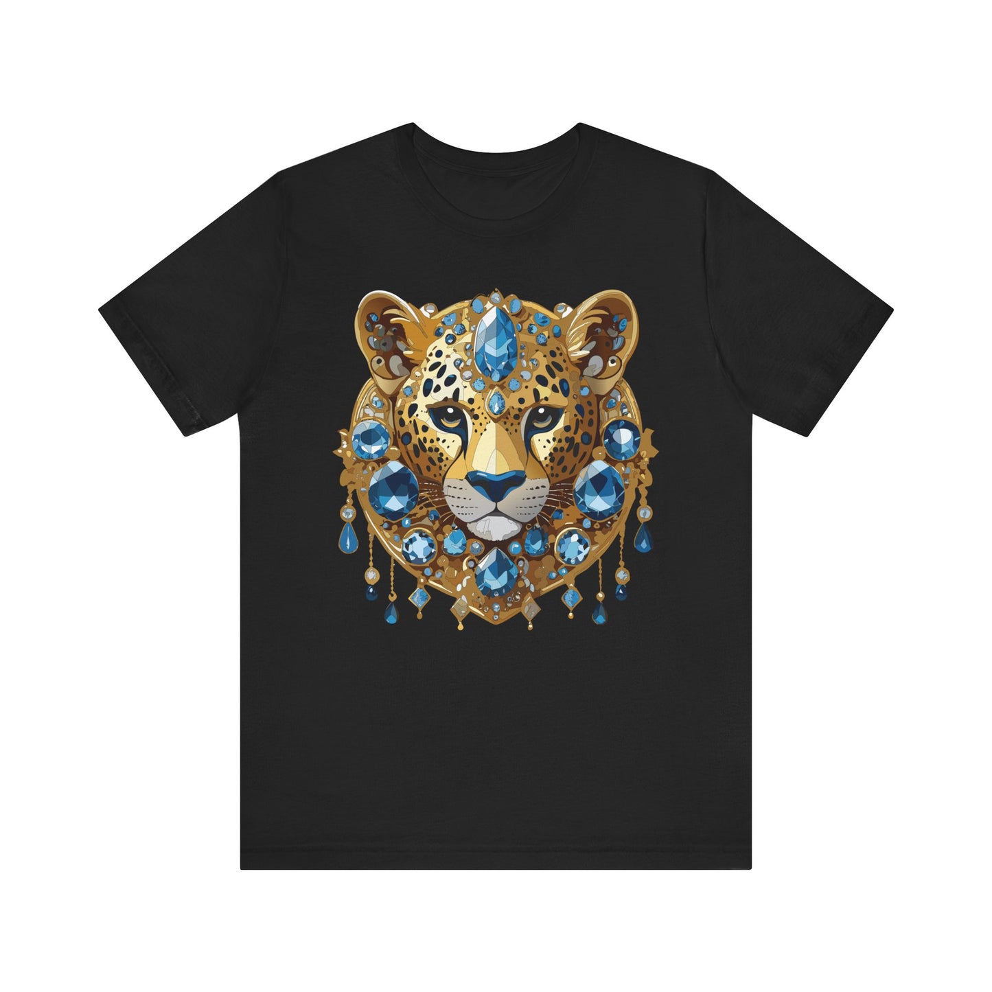 Animal Shirt, Shirt with Animal, Tee Shirt with Gold Animal Medal, Shirt with Antique Animal Medallion