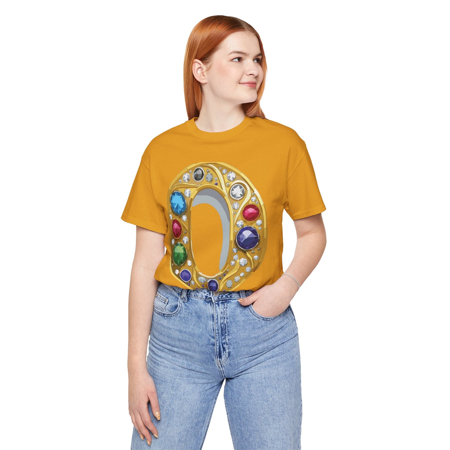 Letter Shirt, Shirt with Letters, Tee Shirt with Gold Letter, Shirt with Antique Letters