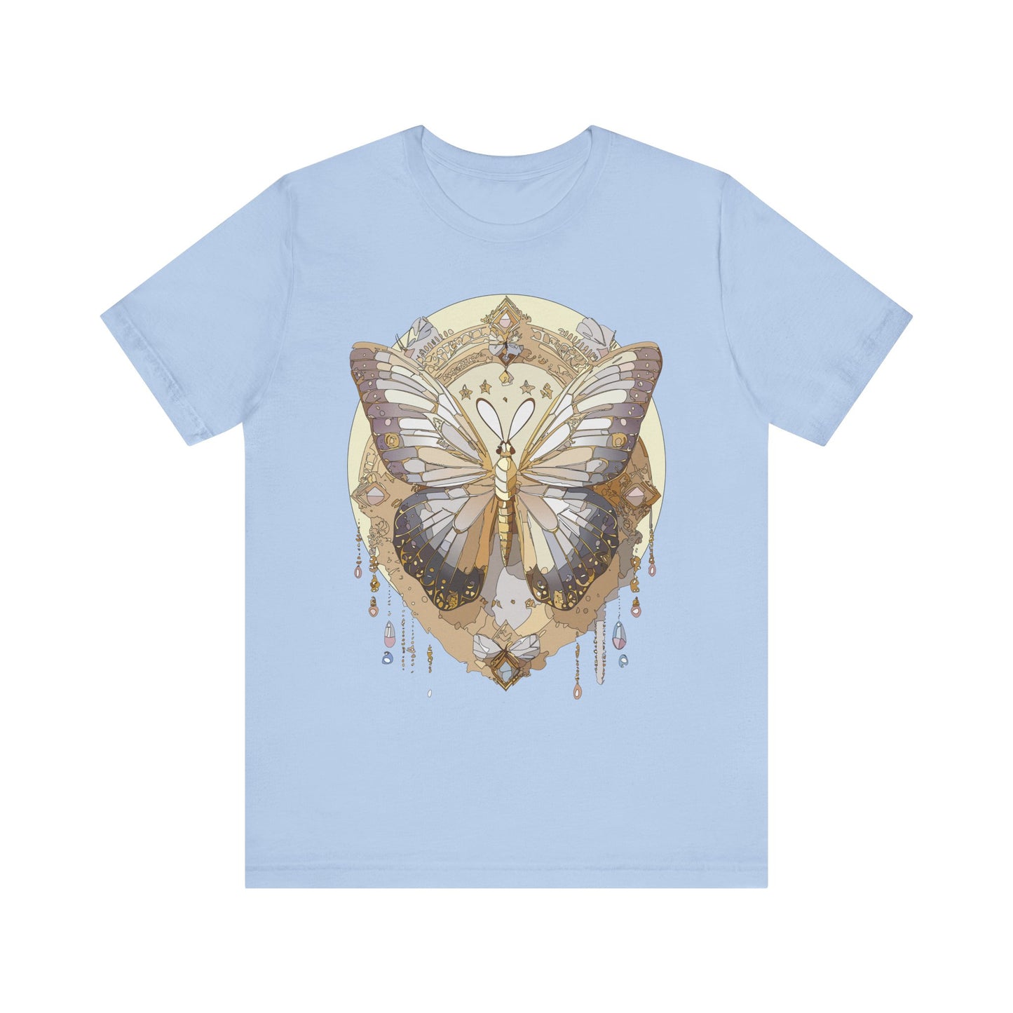 Butterfly Shirt, Shirt with Butterfly, Tee Shirt with Antique Butterfly