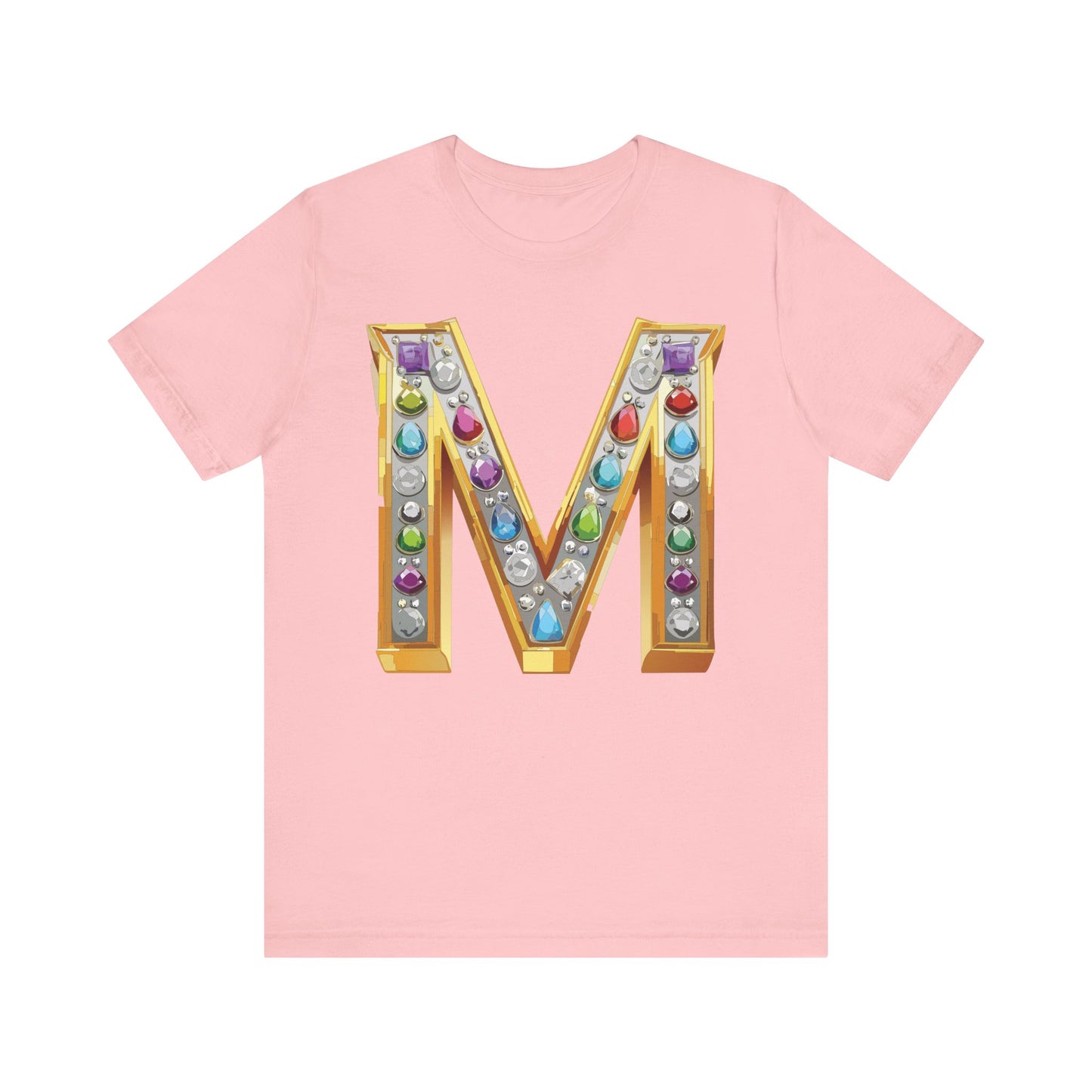 Letter Shirt, Shirt with Letters, Tee Shirt with Gold Letter, Shirt with Antique Letters