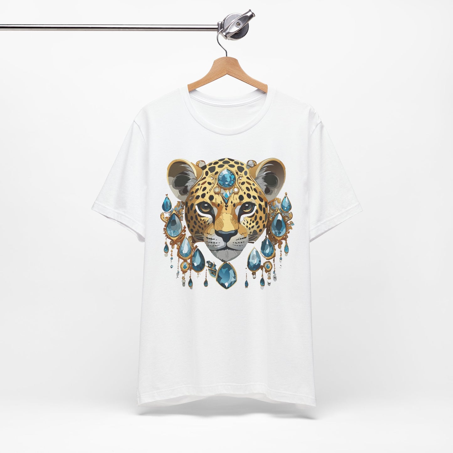 Animal Shirt, Shirt with Animal, Tee Shirt with Gold Animal Medal, Shirt with Antique Animal Medallion