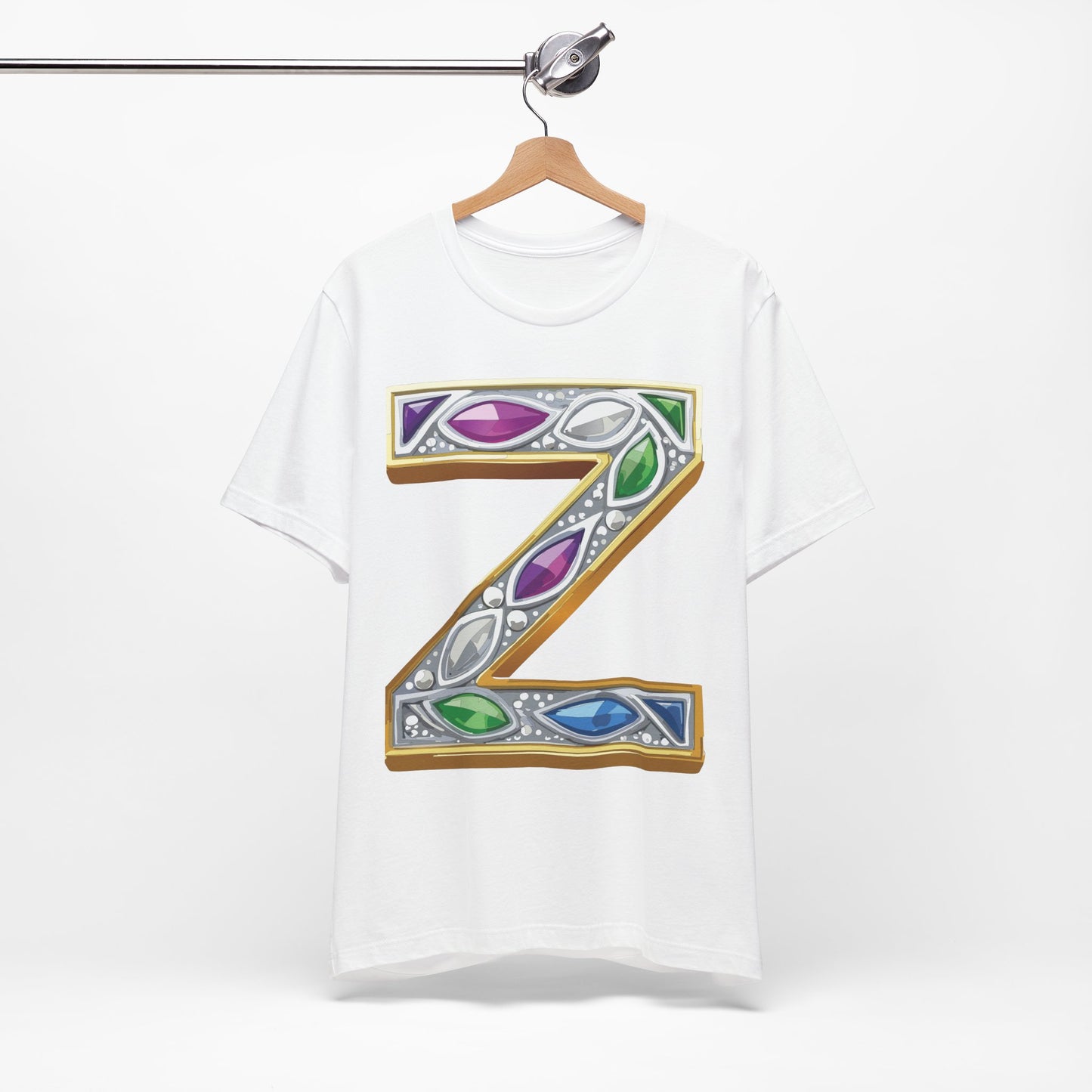 Letter Shirt, Shirt with Letters, Tee Shirt with Gold Letter, Shirt with Antique Letters