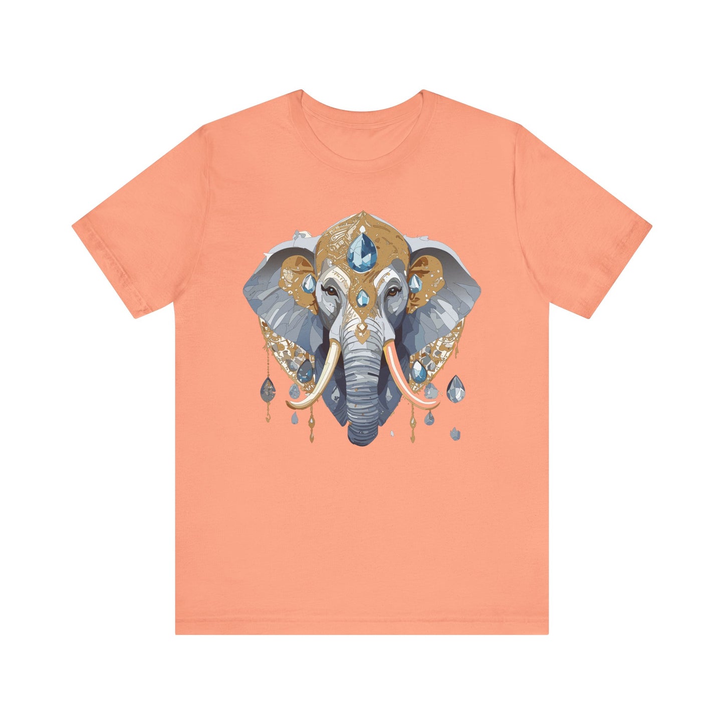Animal Shirt, Shirt with Animal, Tee Shirt with Gold Animal Medal, Shirt with Antique Animal Medallion