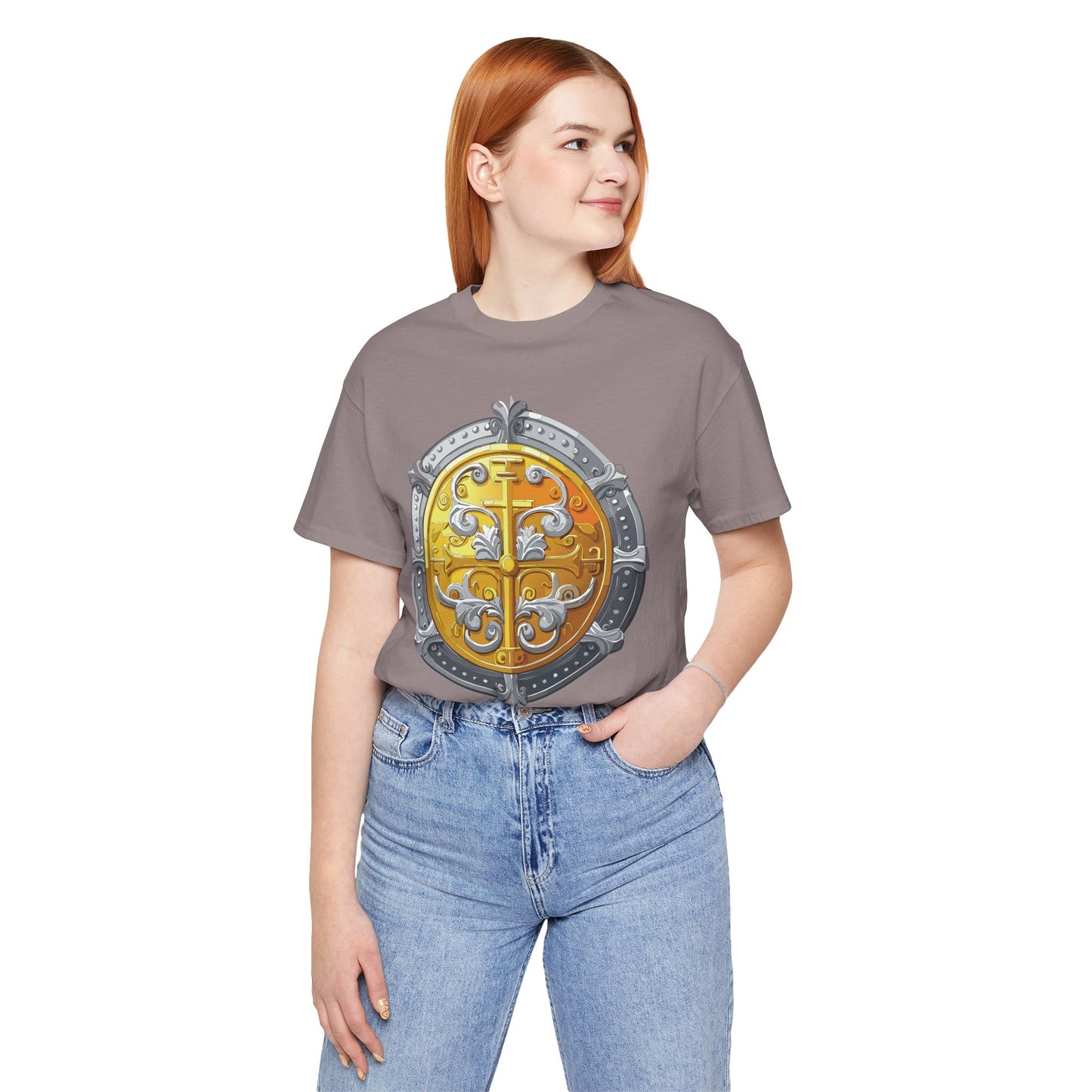 Coin Shirt, Shirt with Coin, Tee Shirt with Gold Coin, Shirt with Antique Coin