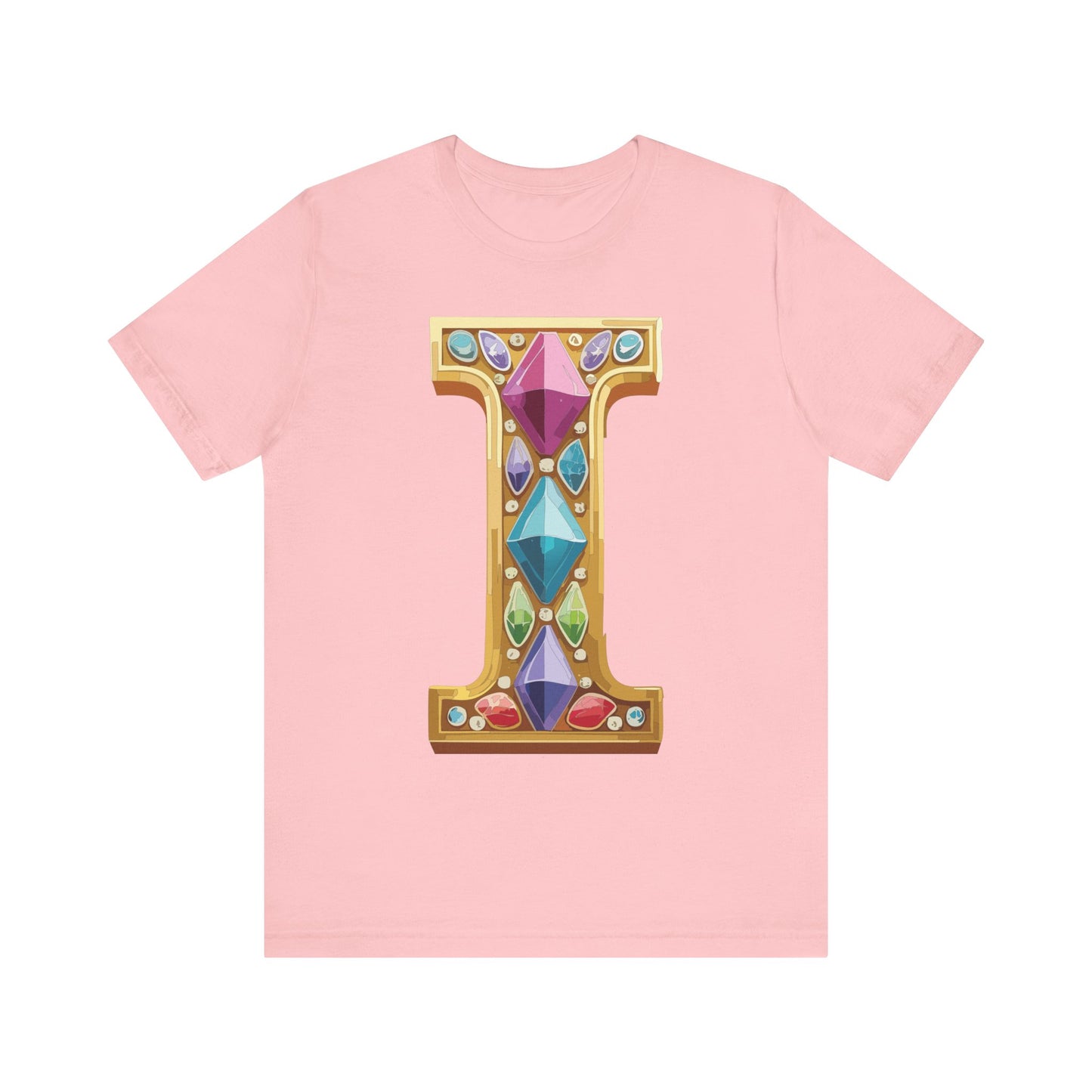 Letter Shirt, Shirt with Letters, Tee Shirt with Gold Letter, Shirt with Antique Letters