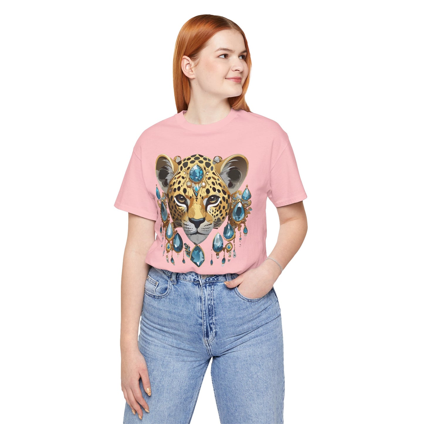 Animal Shirt, Shirt with Animal, Tee Shirt with Gold Animal Medal, Shirt with Antique Animal Medallion
