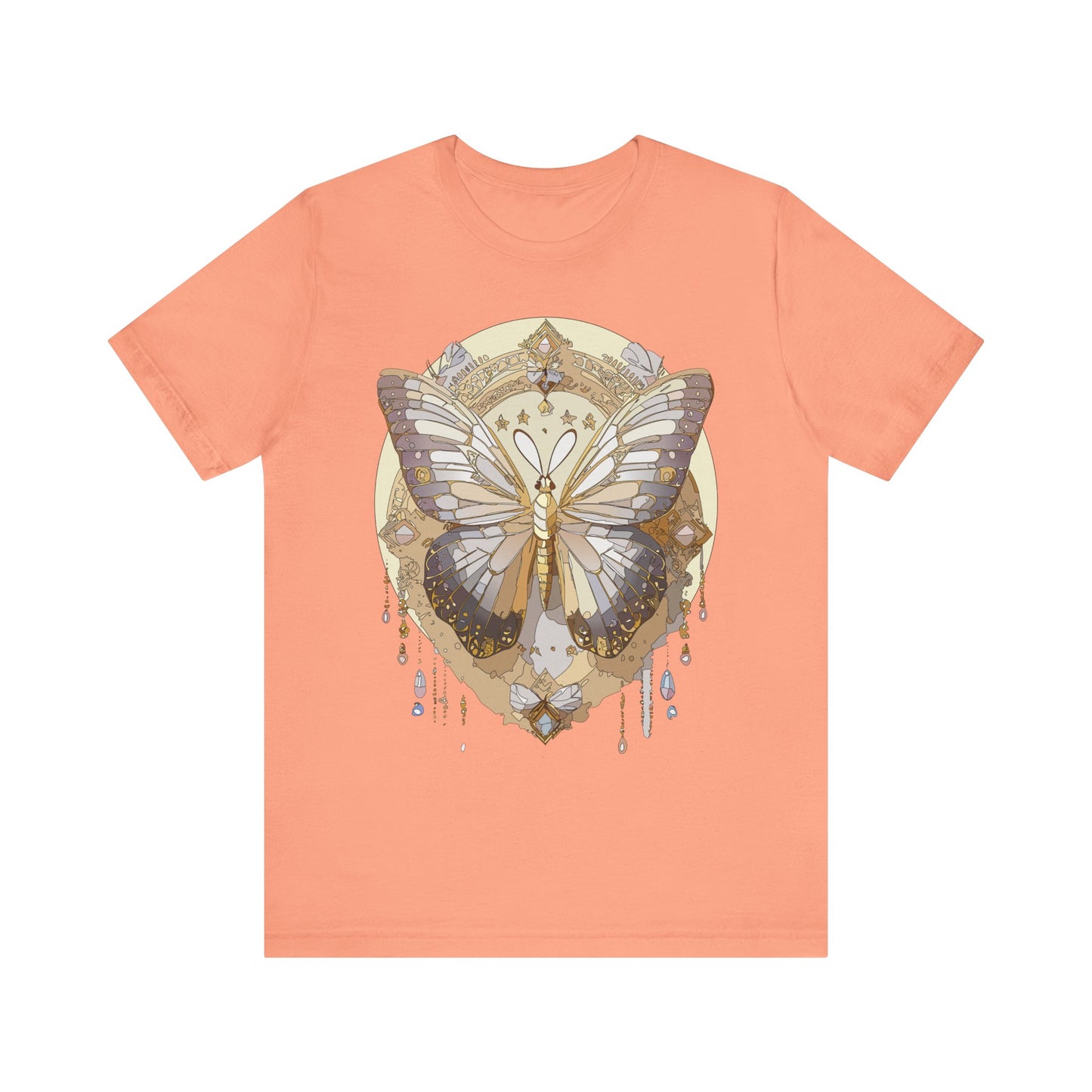 Butterfly Shirt, Shirt with Butterfly, Tee Shirt with Antique Butterfly