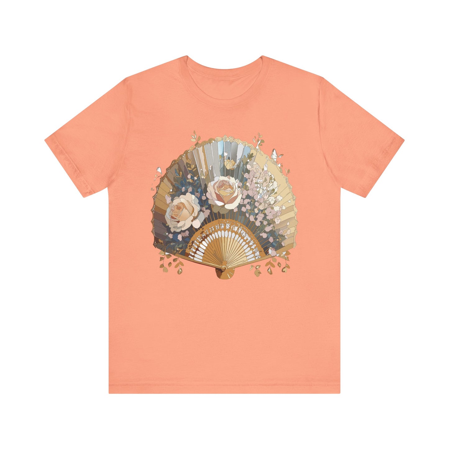 Fan shirt, Shirt with Fan, Tee Shirt with Gold Blower