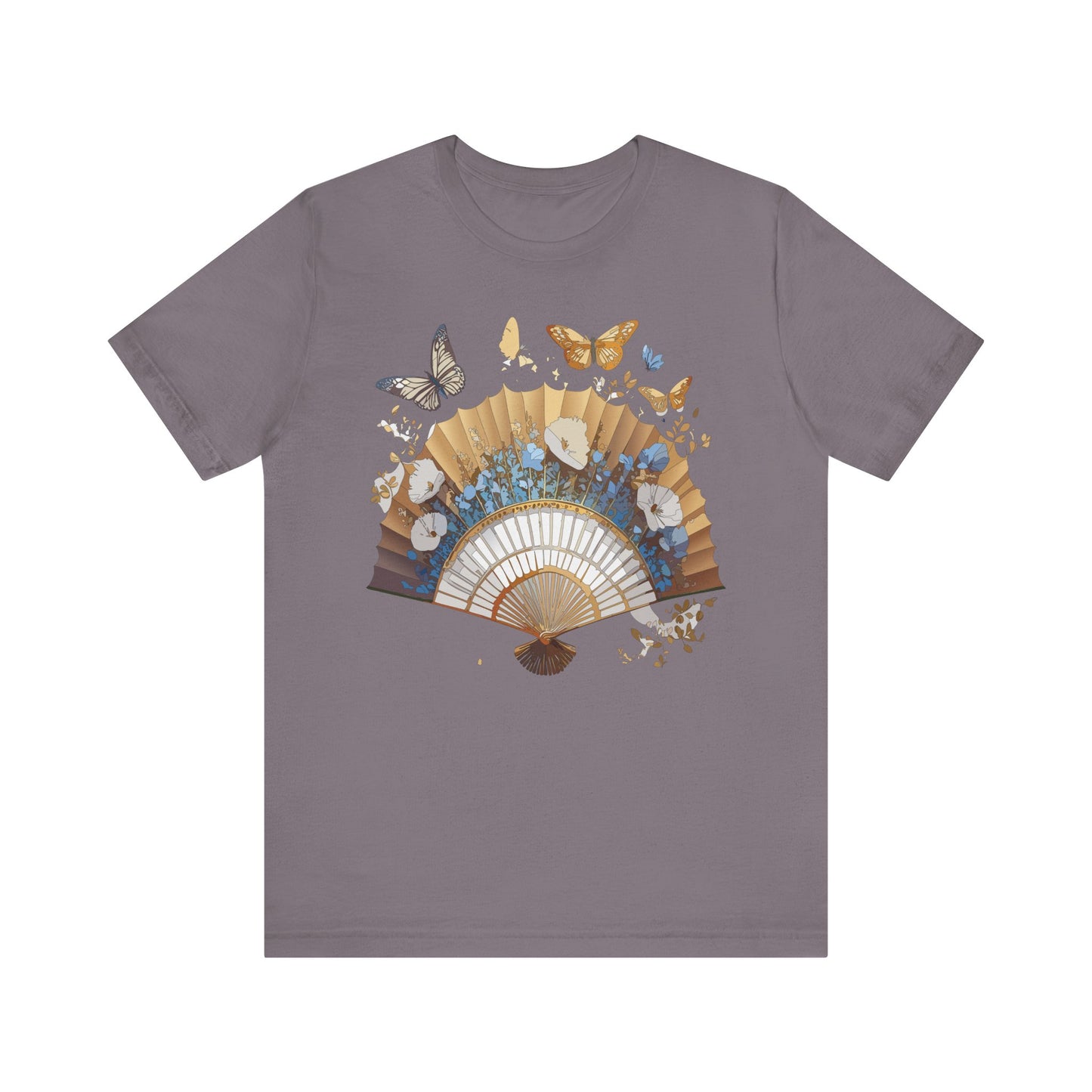 Fan shirt, Shirt with Fan, Tee Shirt with Gold Blower
