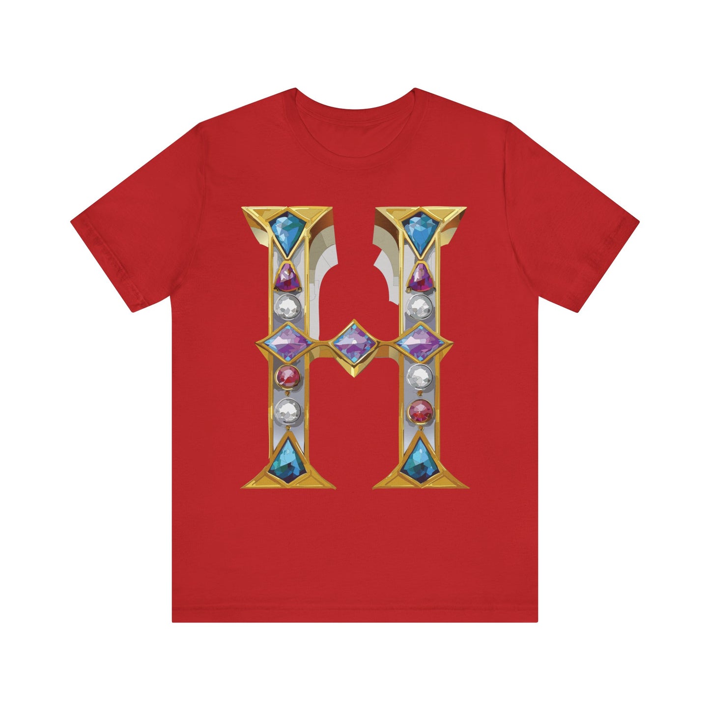 Letter Shirt, Shirt with Letters, Tee Shirt with Gold Letter, Shirt with Antique Letters