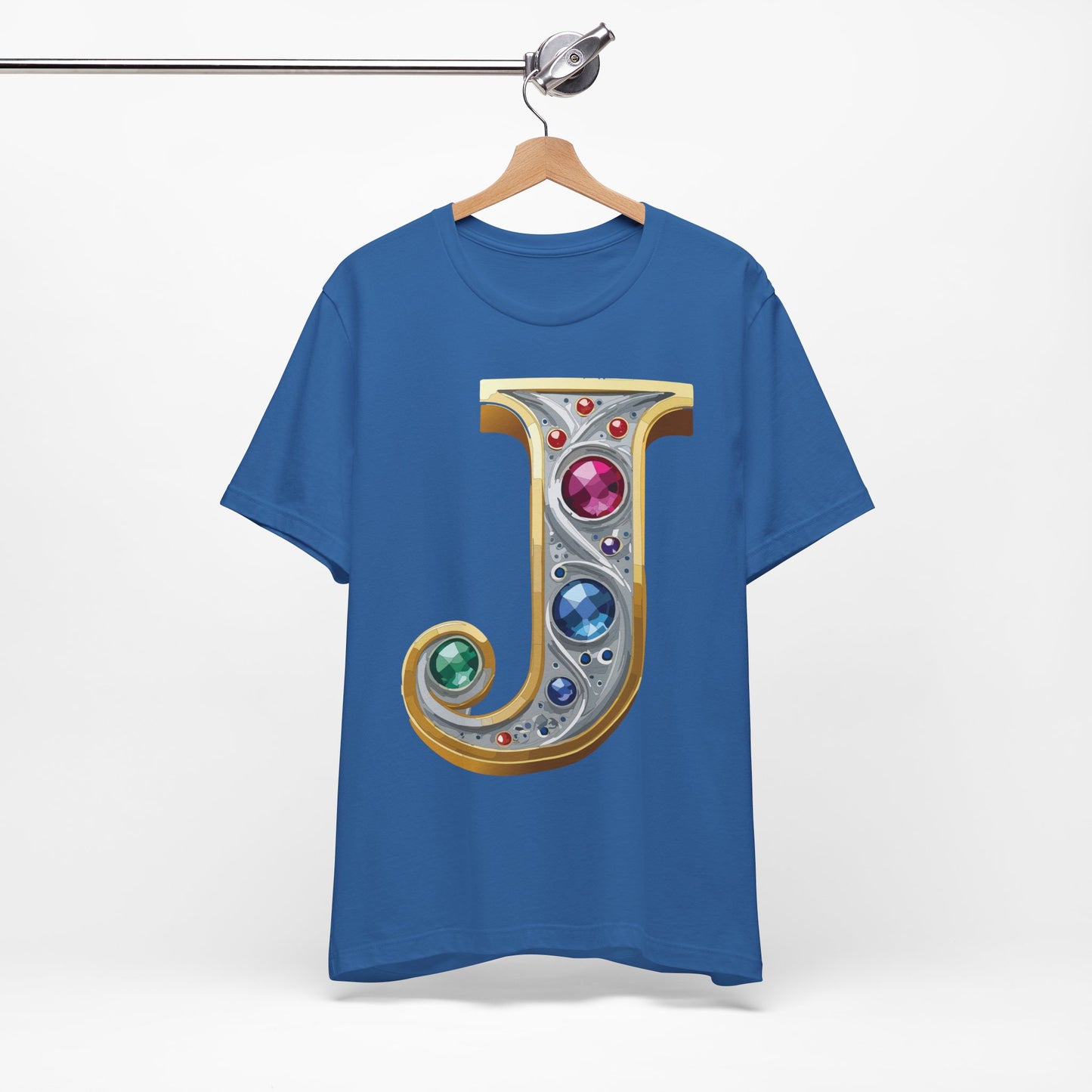 Letter Shirt, Shirt with Letters, Tee Shirt with Gold Letter, Shirt with Antique Letters