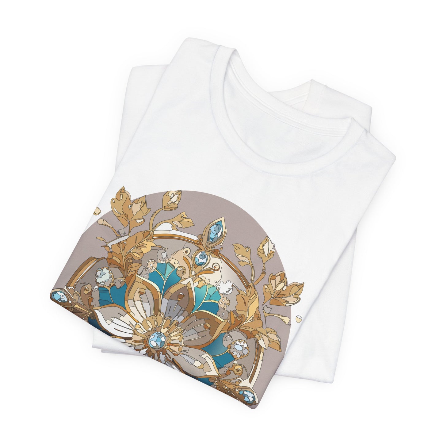 Floral Shirt, Flower Shirt, Tee Shirt with Antique Flower
