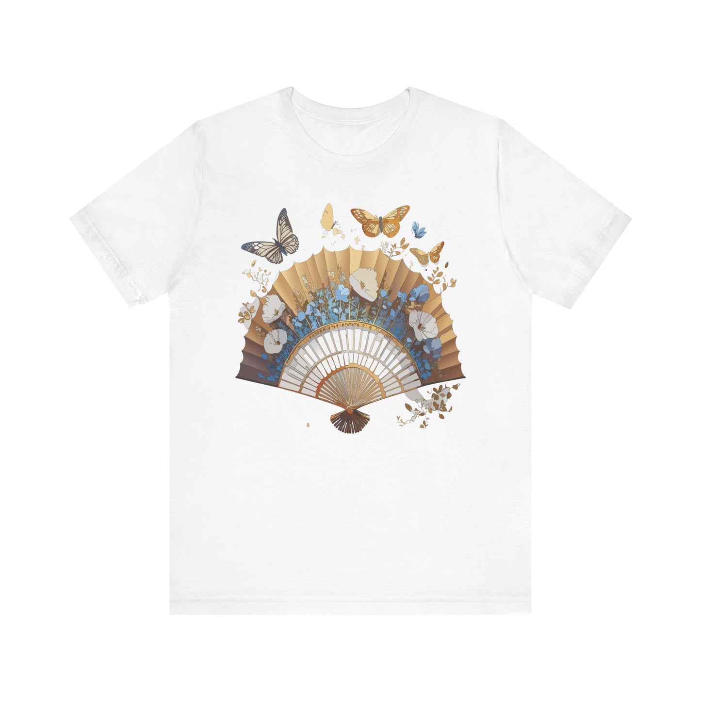 Fan shirt, Shirt with Fan, Tee Shirt with Gold Blower