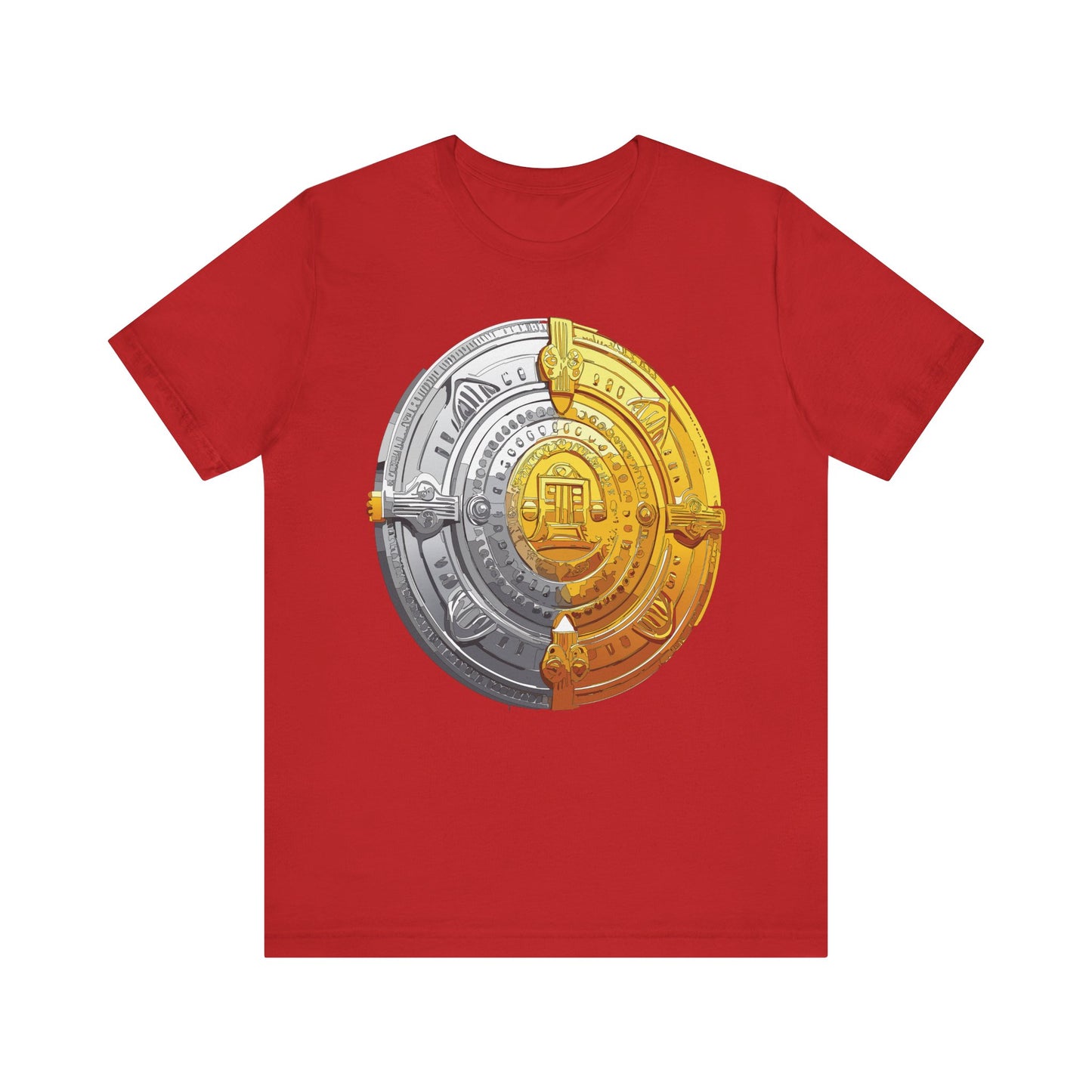 Coin Shirt, Shirt with Coin, Tee Shirt with Gold Coin, Shirt with Antique Coin