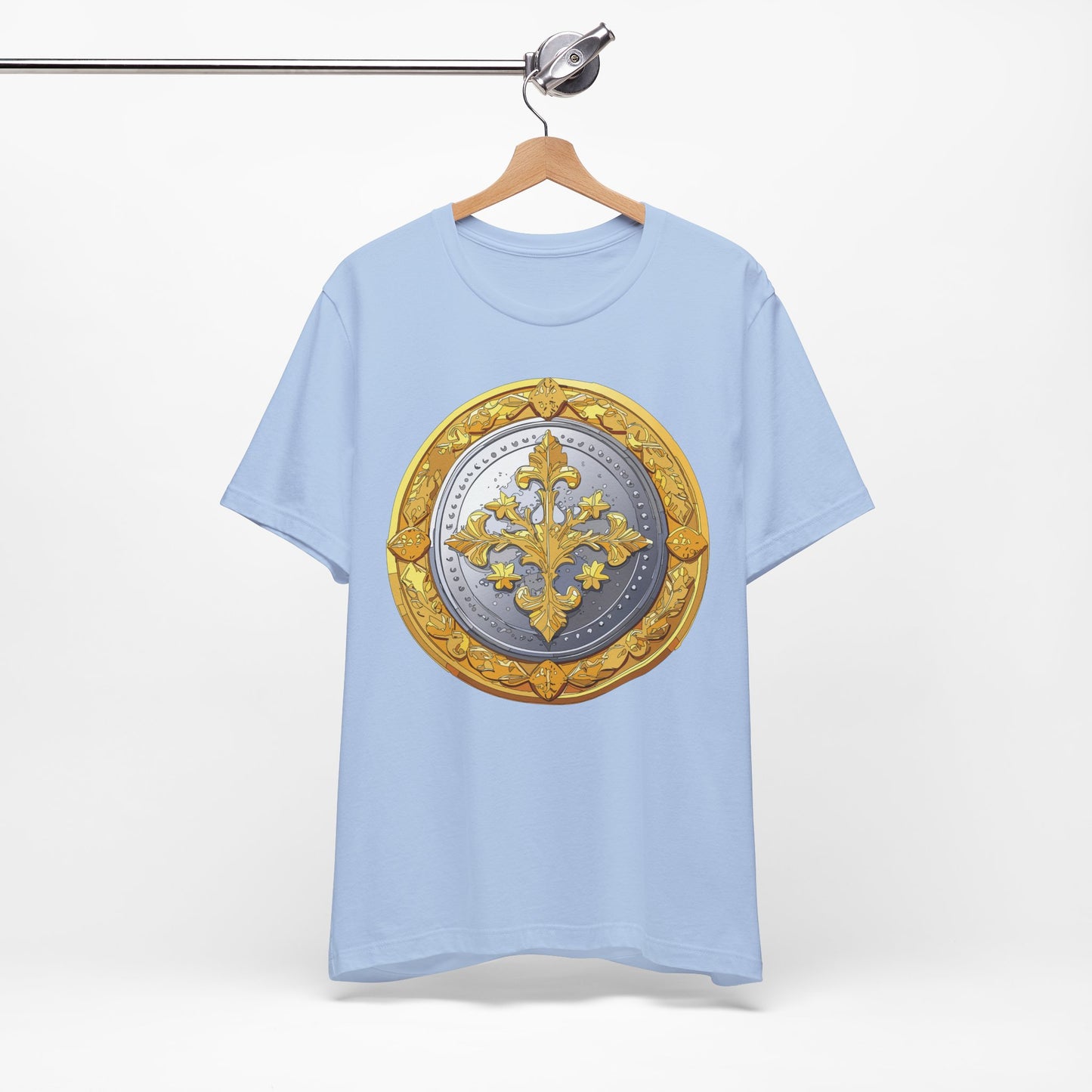 Coin Shirt, Shirt with Coin, Tee Shirt with Gold Coin, Shirt with Antique Coin