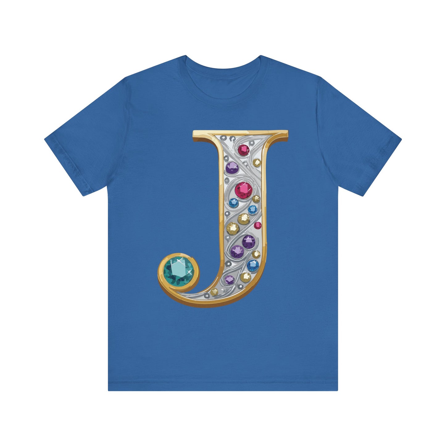 Letter Shirt, Shirt with Letters, Tee Shirt with Gold Letter, Shirt with Antique Letters