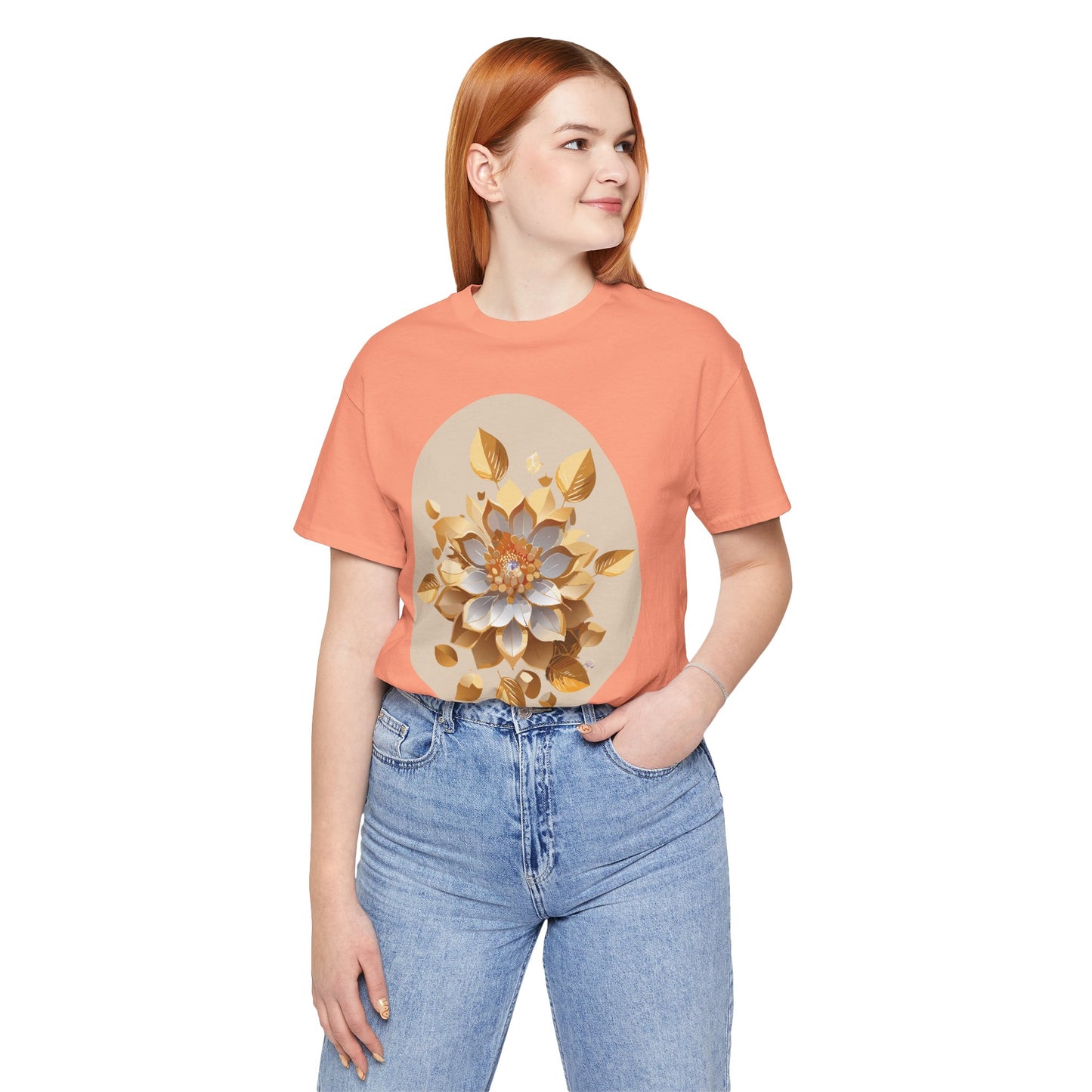 Floral Shirt, Flower Shirt, Tee Shirt with Antique Flower