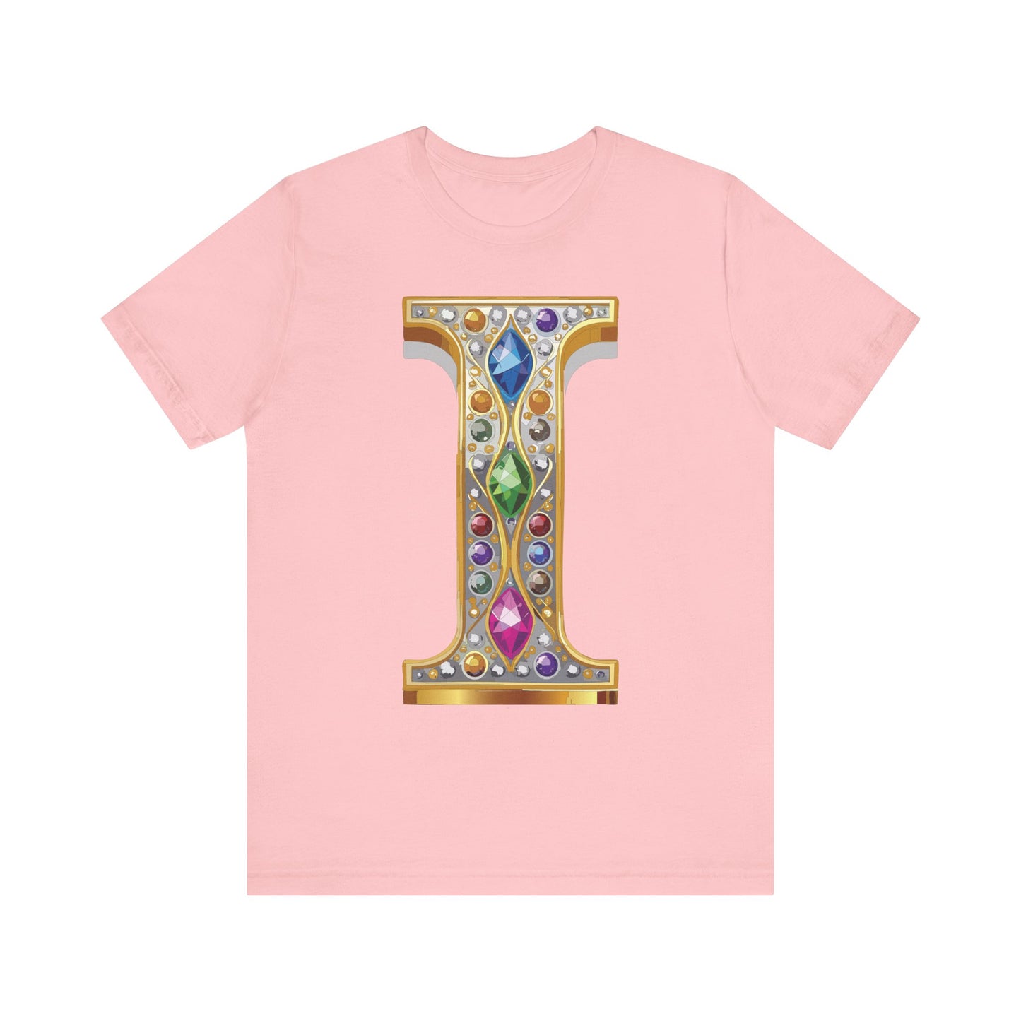 Letter Shirt, Shirt with Letters, Tee Shirt with Gold Letter, Shirt with Antique Letters