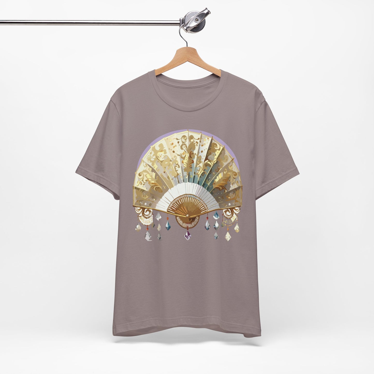 Fan shirt, Shirt with Fan, Tee Shirt with Gold Blower