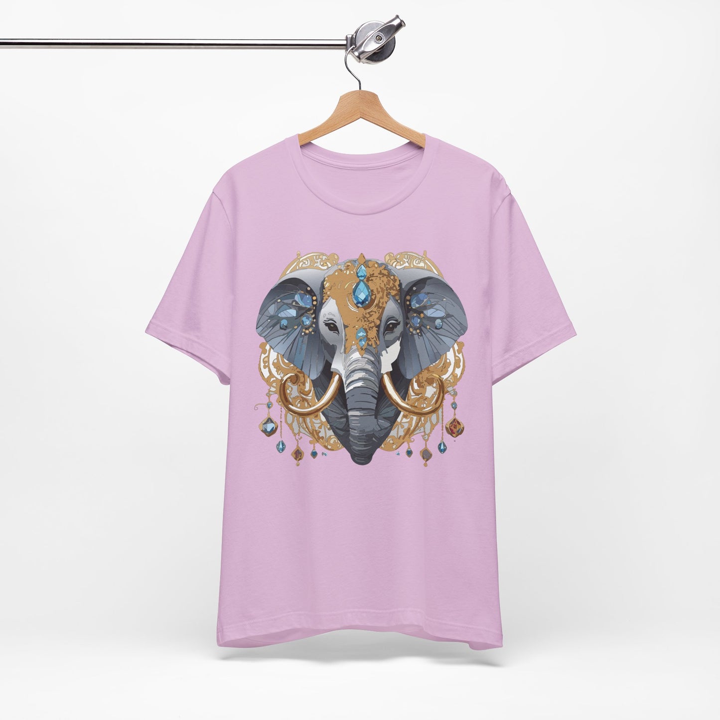 Animal Shirt, Shirt with Animal, Tee Shirt with Gold Animal Medal, Shirt with Antique Animal Medallion