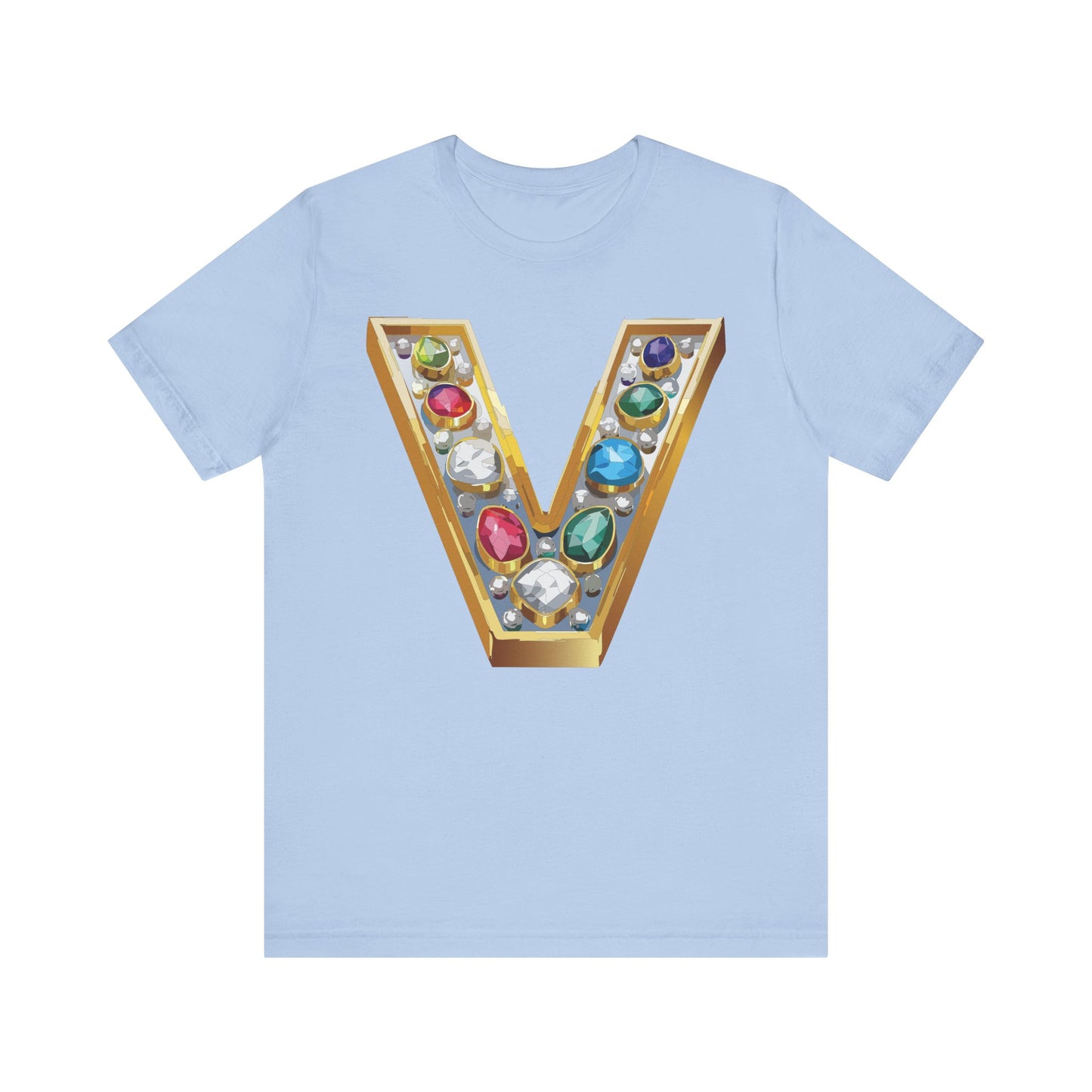 Letter Shirt, Shirt with Letters, Tee Shirt with Gold Letter, Shirt with Antique Letters