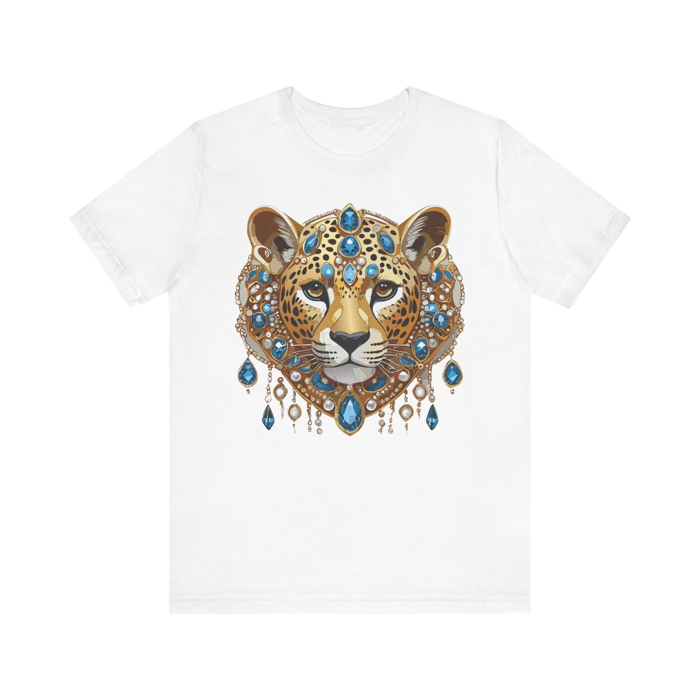 Animal Shirt, Shirt with Animal, Tee Shirt with Gold Animal Medal, Shirt with Antique Animal Medallion