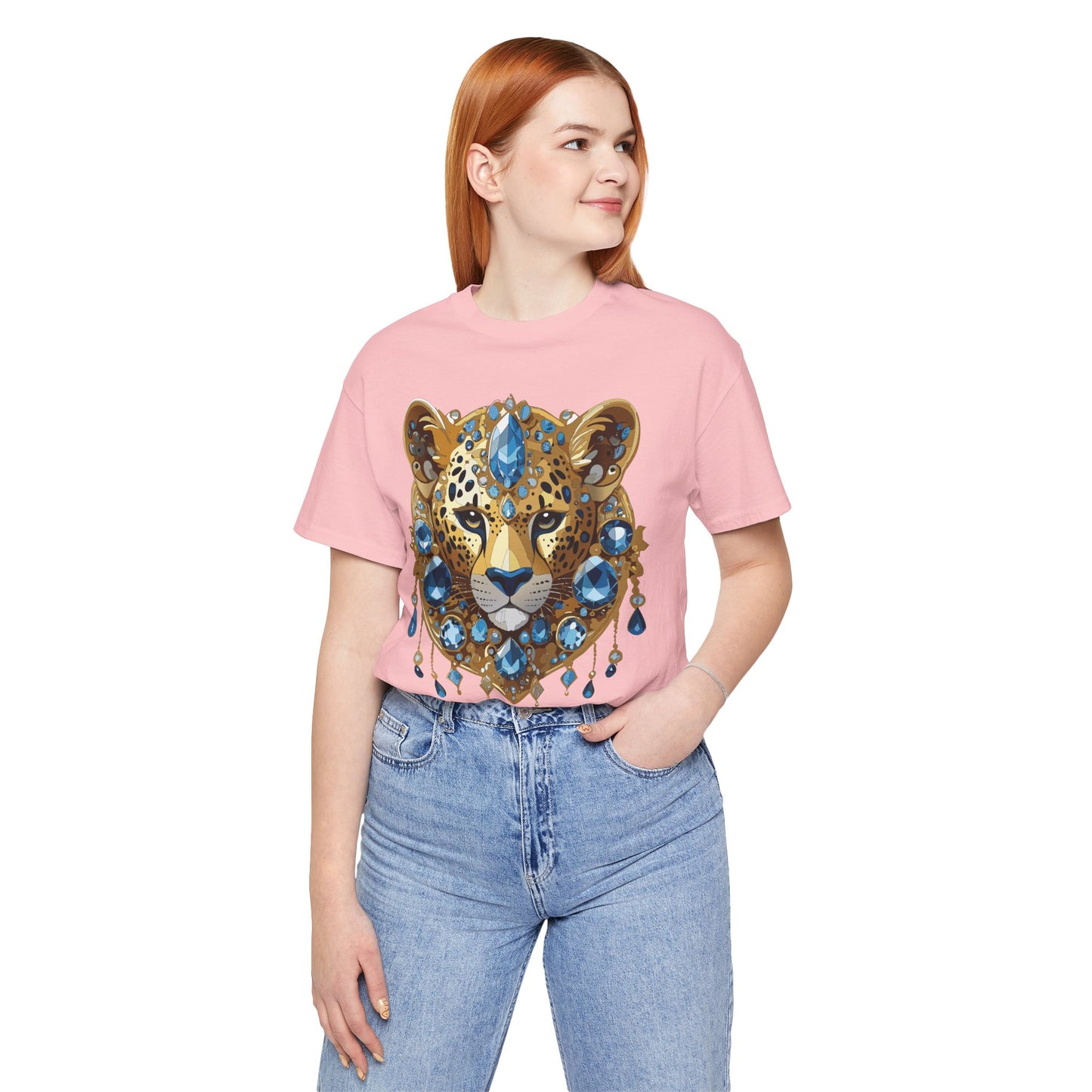 Animal Shirt, Shirt with Animal, Tee Shirt with Gold Animal Medal, Shirt with Antique Animal Medallion