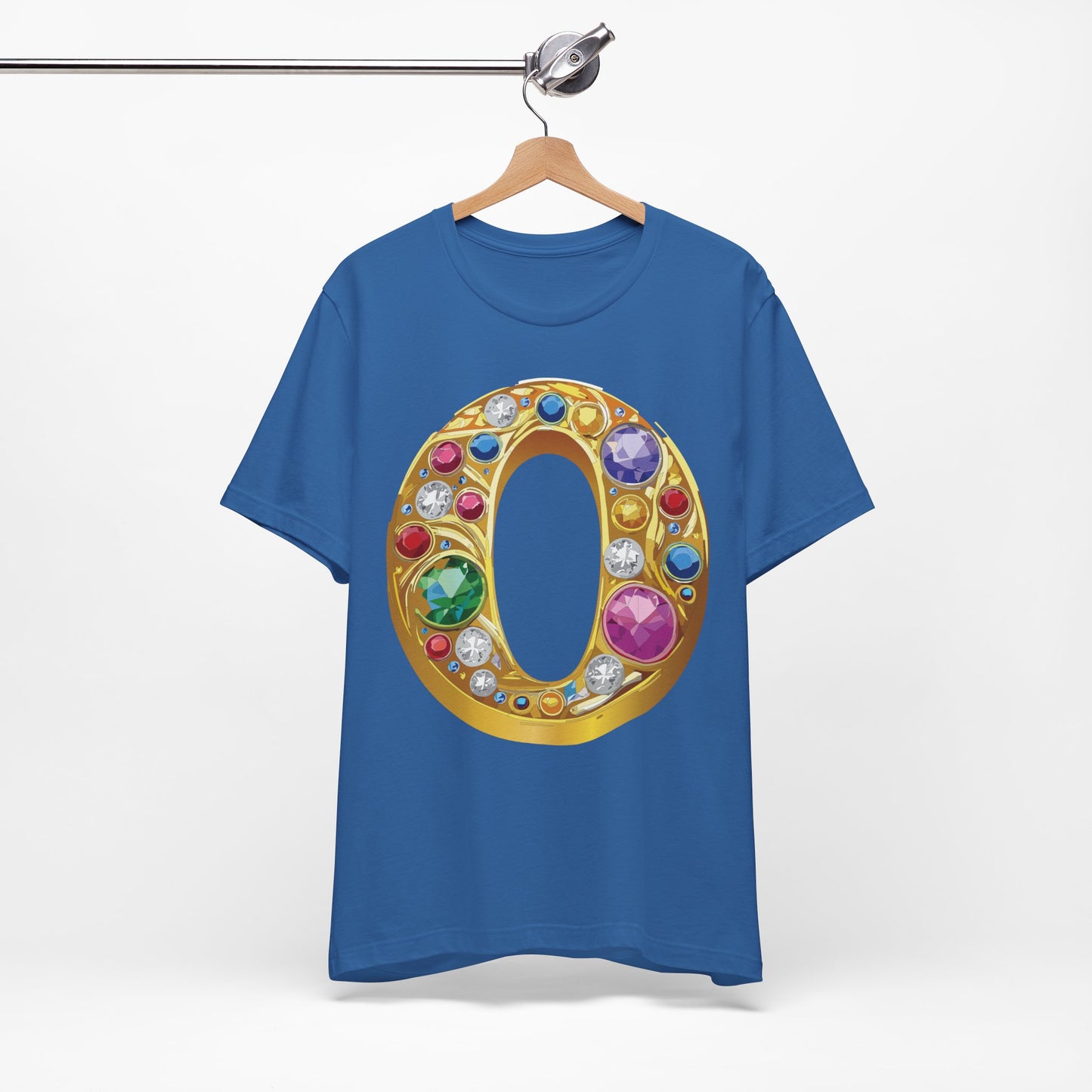 Letter Shirt, Shirt with Letters, Tee Shirt with Gold Letter, Shirt with Antique Letters
