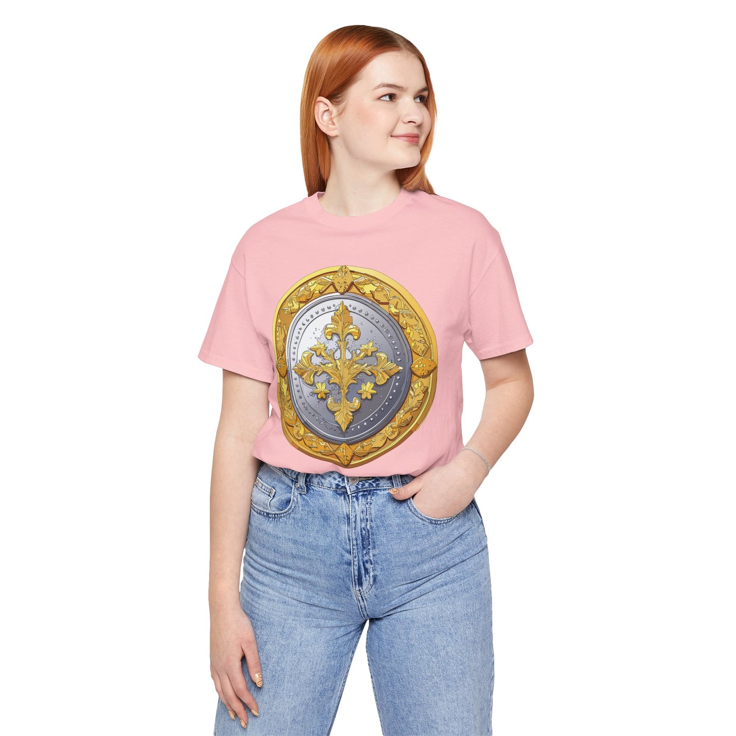 Coin Shirt, Shirt with Coin, Tee Shirt with Gold Coin, Shirt with Antique Coin
