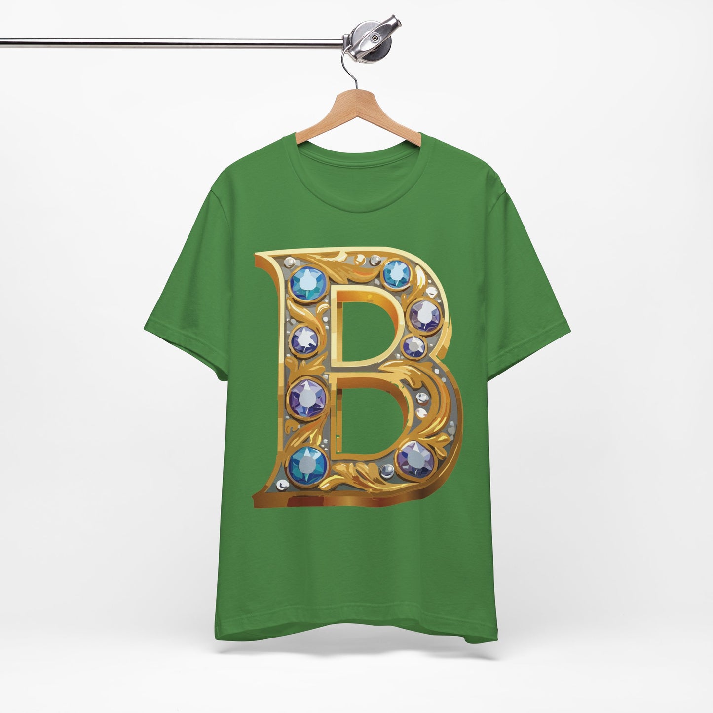 Letter Shirt, Shirt with Letters, Tee Shirt with Gold Letter, Shirt with Antique Letters