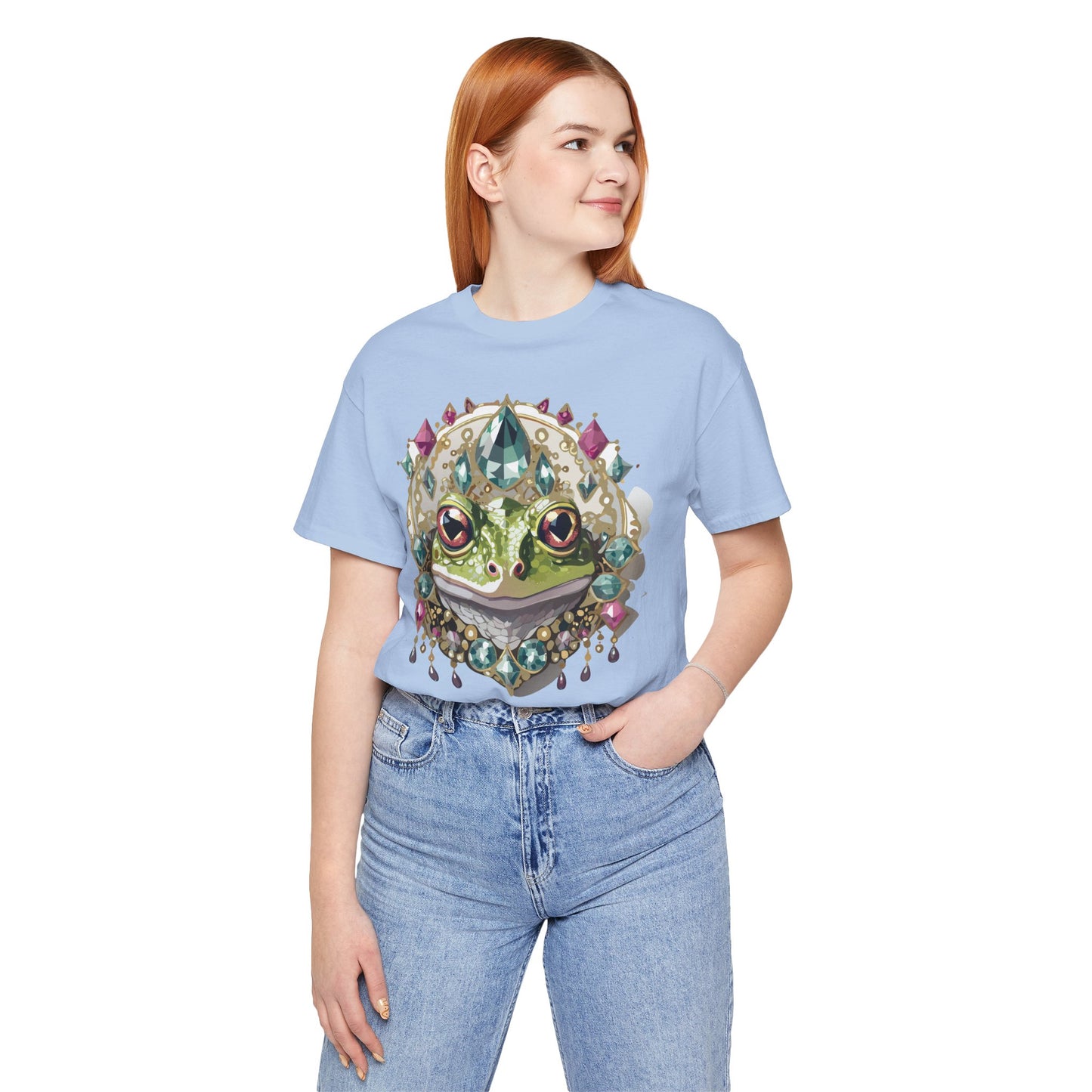 Animal Shirt, Shirt with Animal, Tee Shirt with Gold Animal Medal, Shirt with Antique Animal Medallion