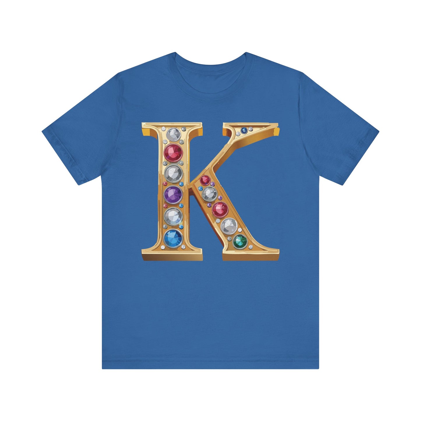 Letter Shirt, Shirt with Letters, Tee Shirt with Gold Letter, Shirt with Antique Letters