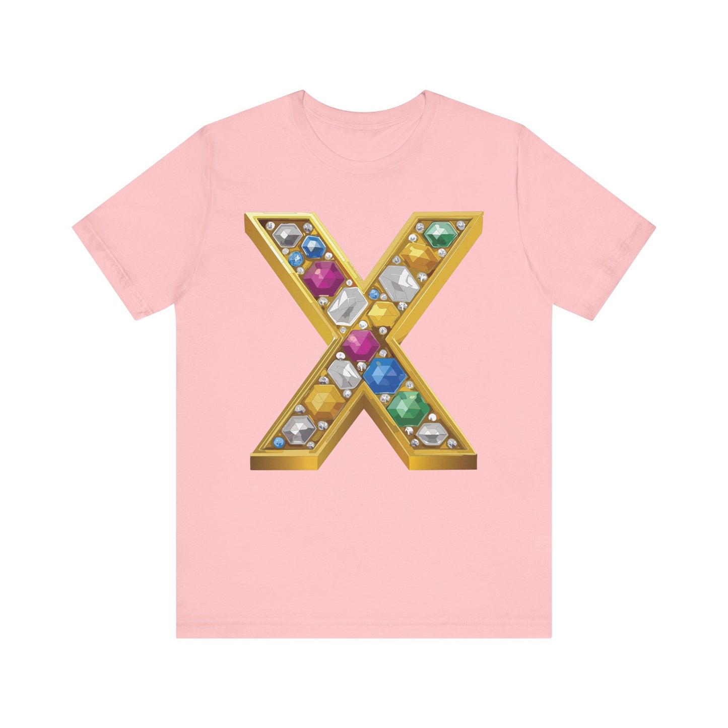 Letter Shirt, Shirt with Letters, Tee Shirt with Gold Letter, Shirt with Antique Letters